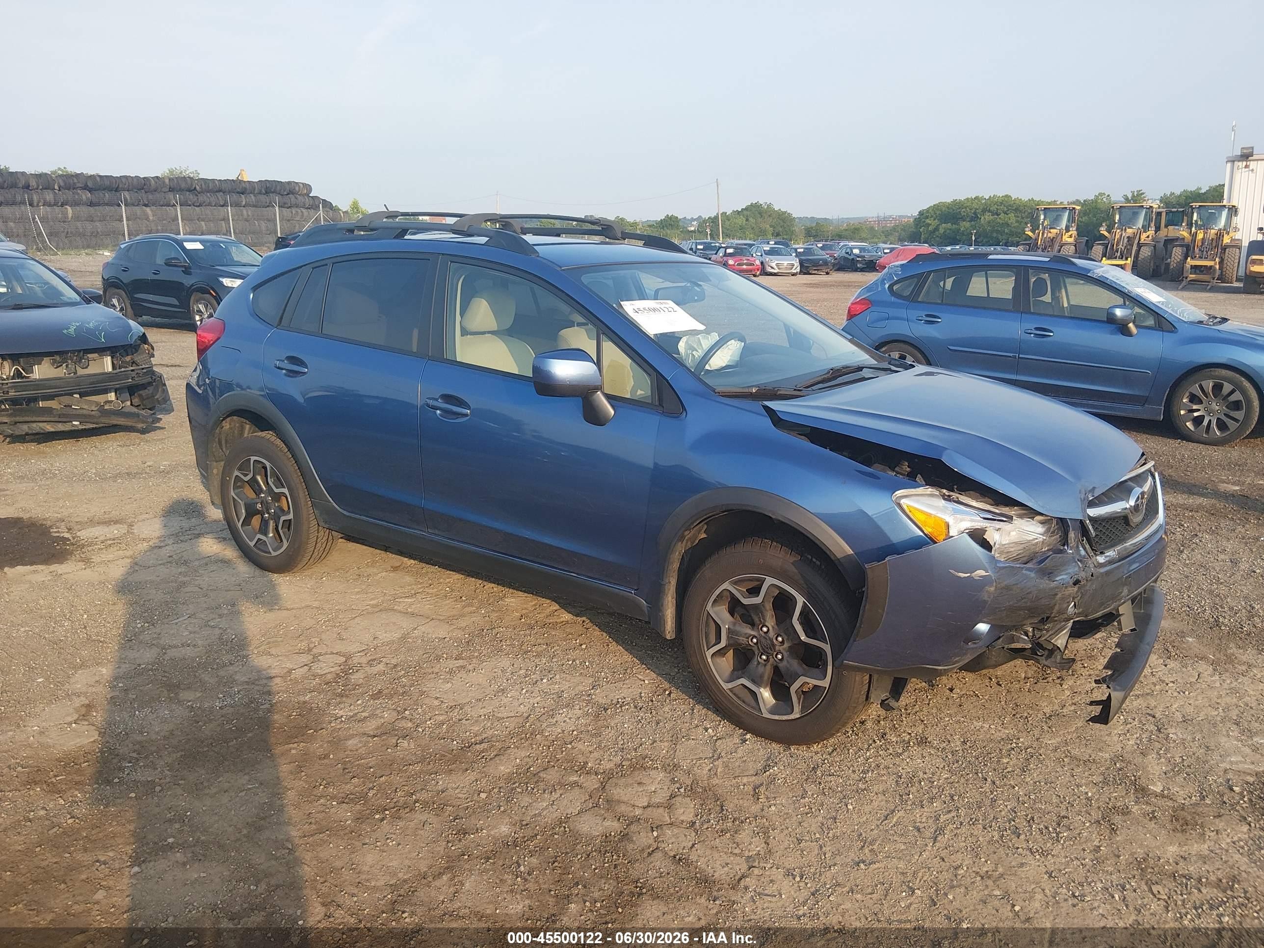 2014 Subaru Xv Crosstrek 2.0i Premium Dark Blue vin: JF2GPACC3EH328707