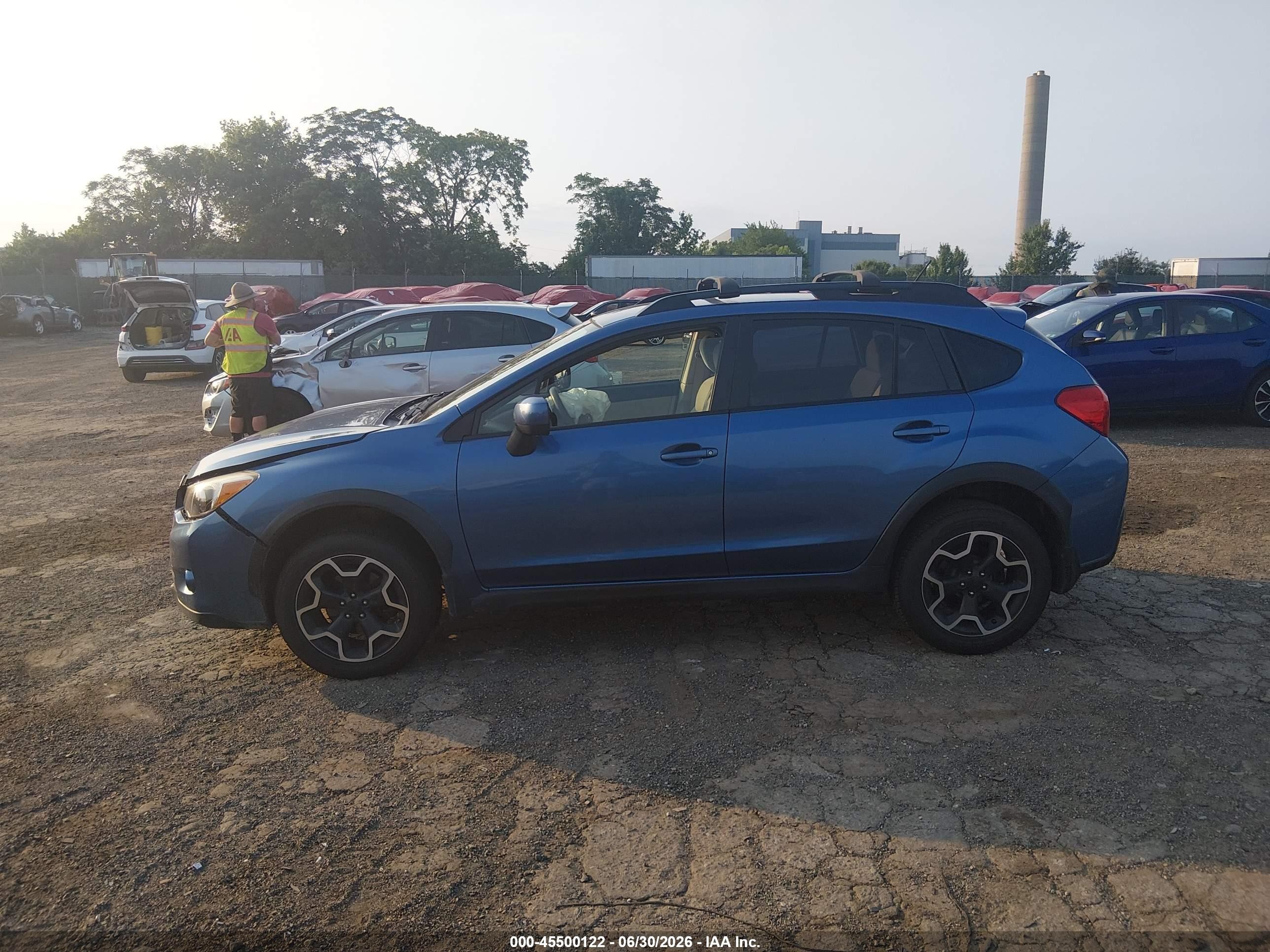 2014 Subaru Xv Crosstrek 2.0i Premium Dark Blue vin: JF2GPACC3EH328707