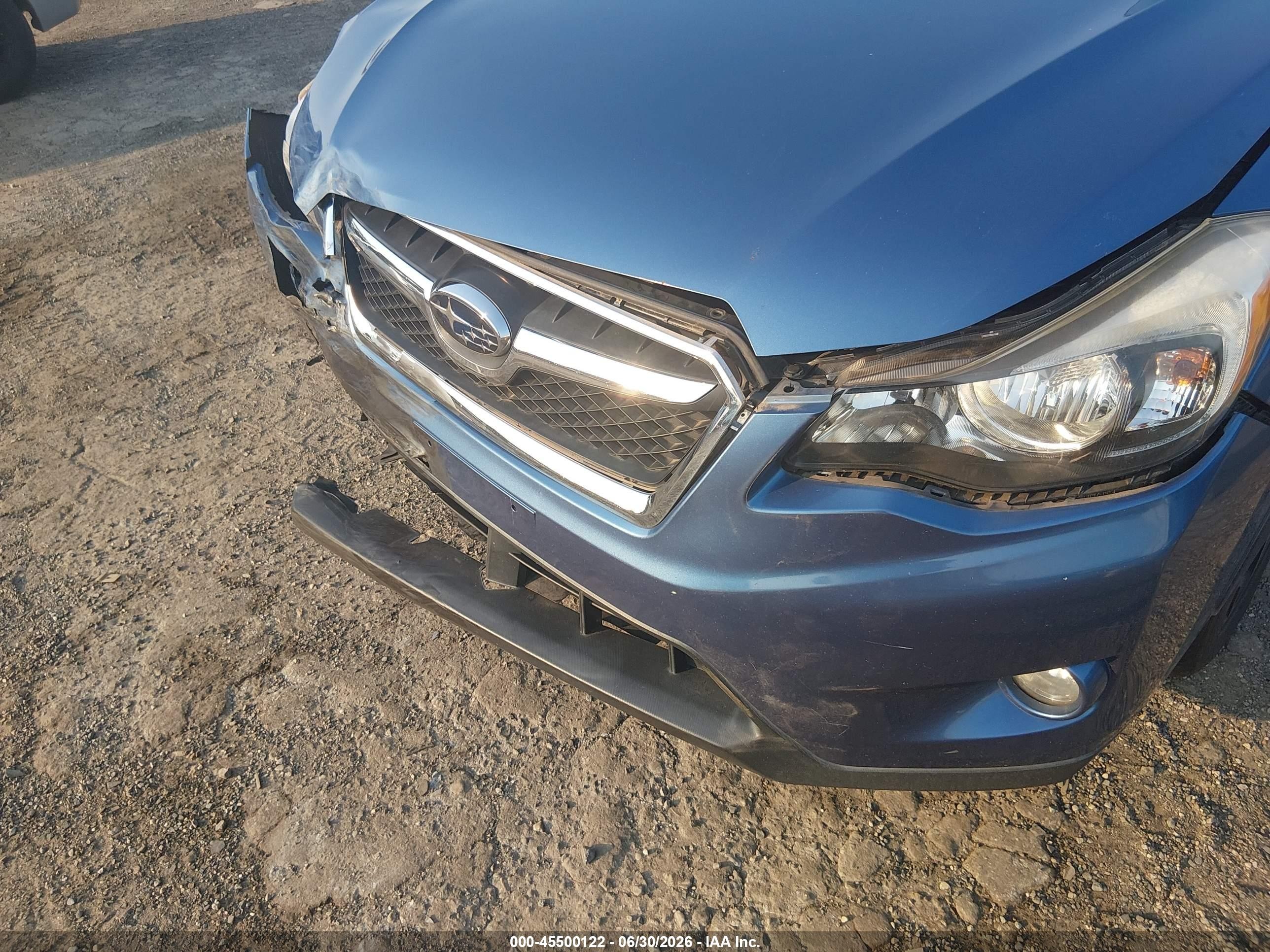 2014 Subaru Xv Crosstrek 2.0i Premium Dark Blue vin: JF2GPACC3EH328707