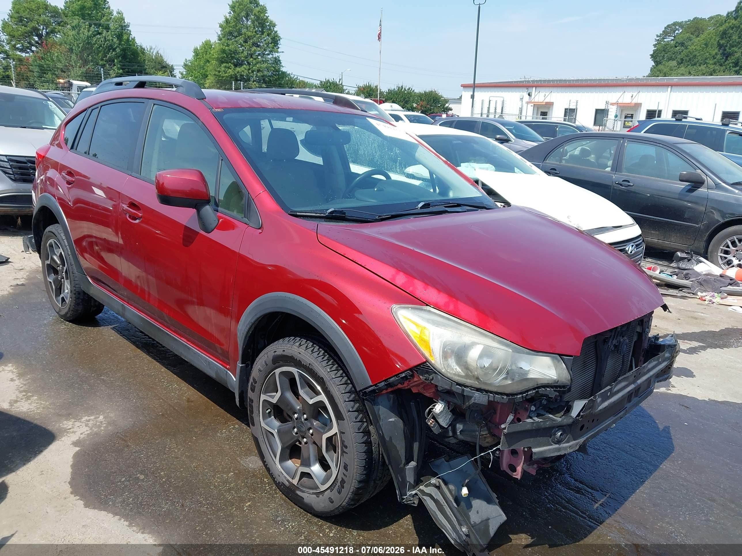 2013 Subaru Xv Crosstrek 2.0i Premium Red vin: JF2GPACC4D2884087