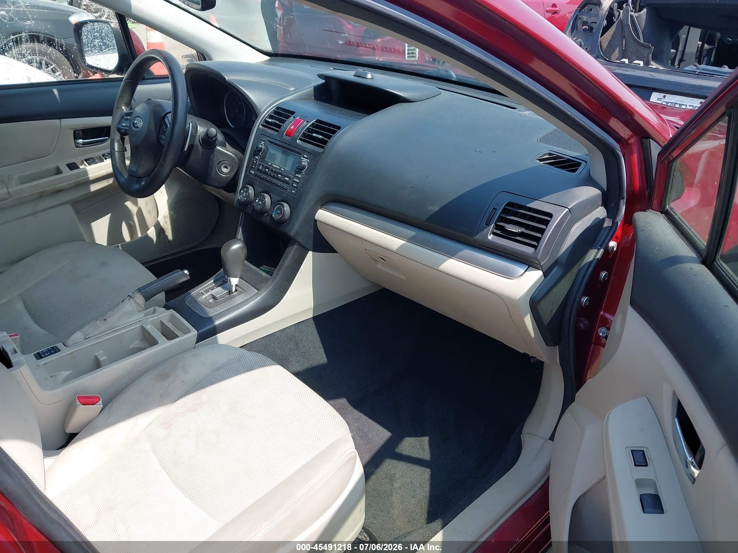 2013 Subaru Xv Crosstrek 2.0i Premium Red vin: JF2GPACC4D2884087