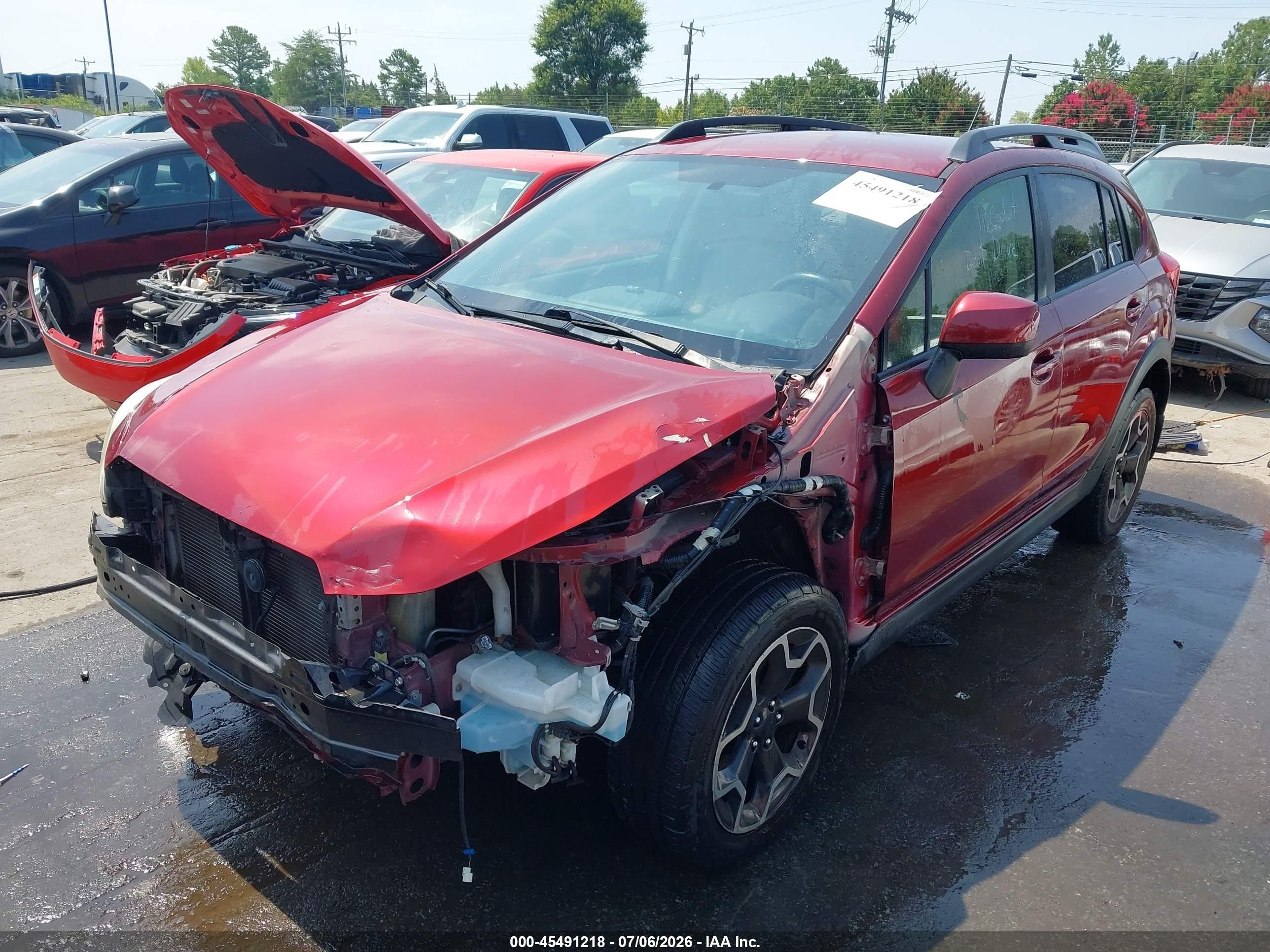 2013 Subaru Xv Crosstrek 2.0i Premium Red vin: JF2GPACC4D2884087