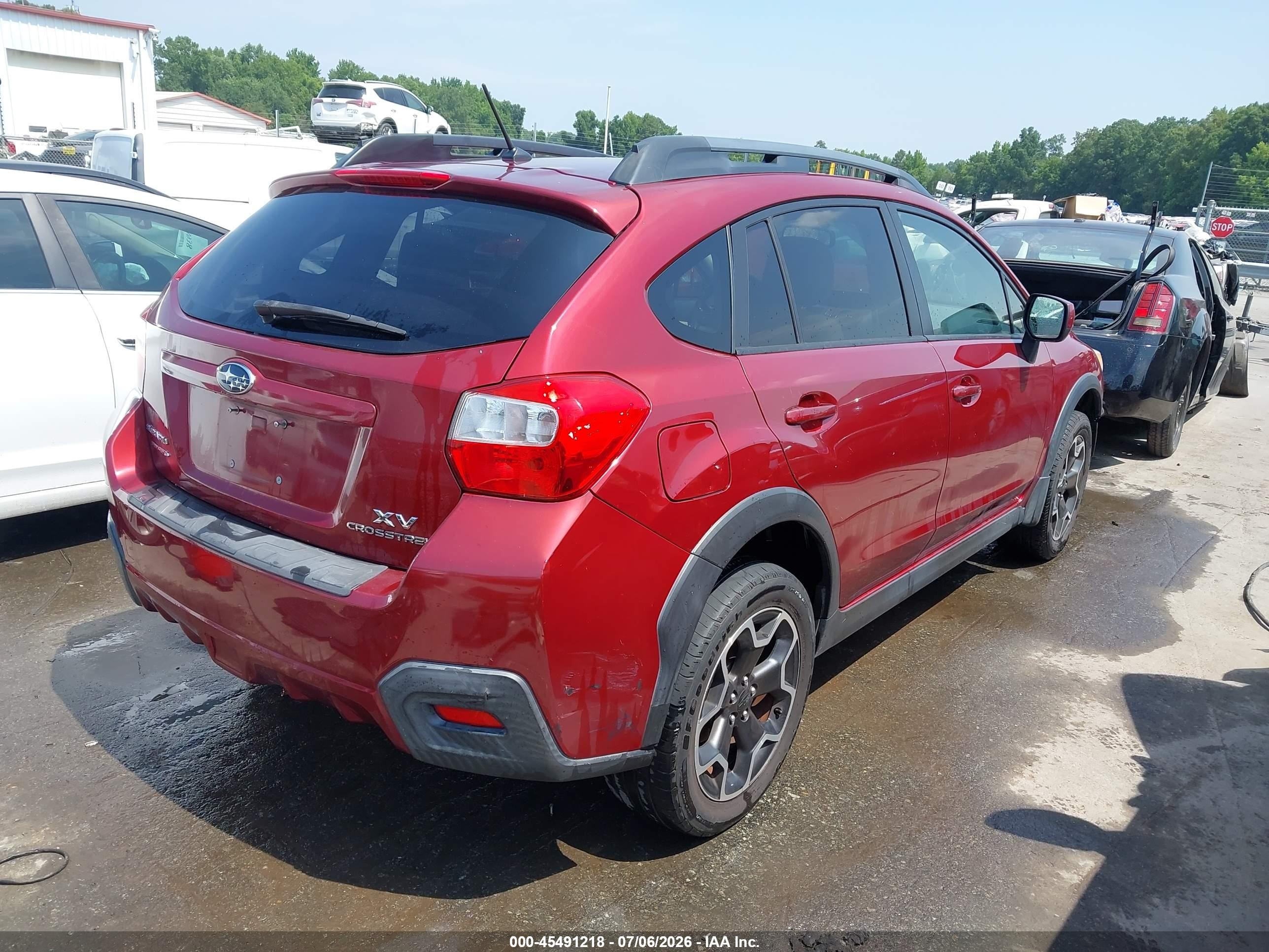 2013 Subaru Xv Crosstrek 2.0i Premium Red vin: JF2GPACC4D2884087