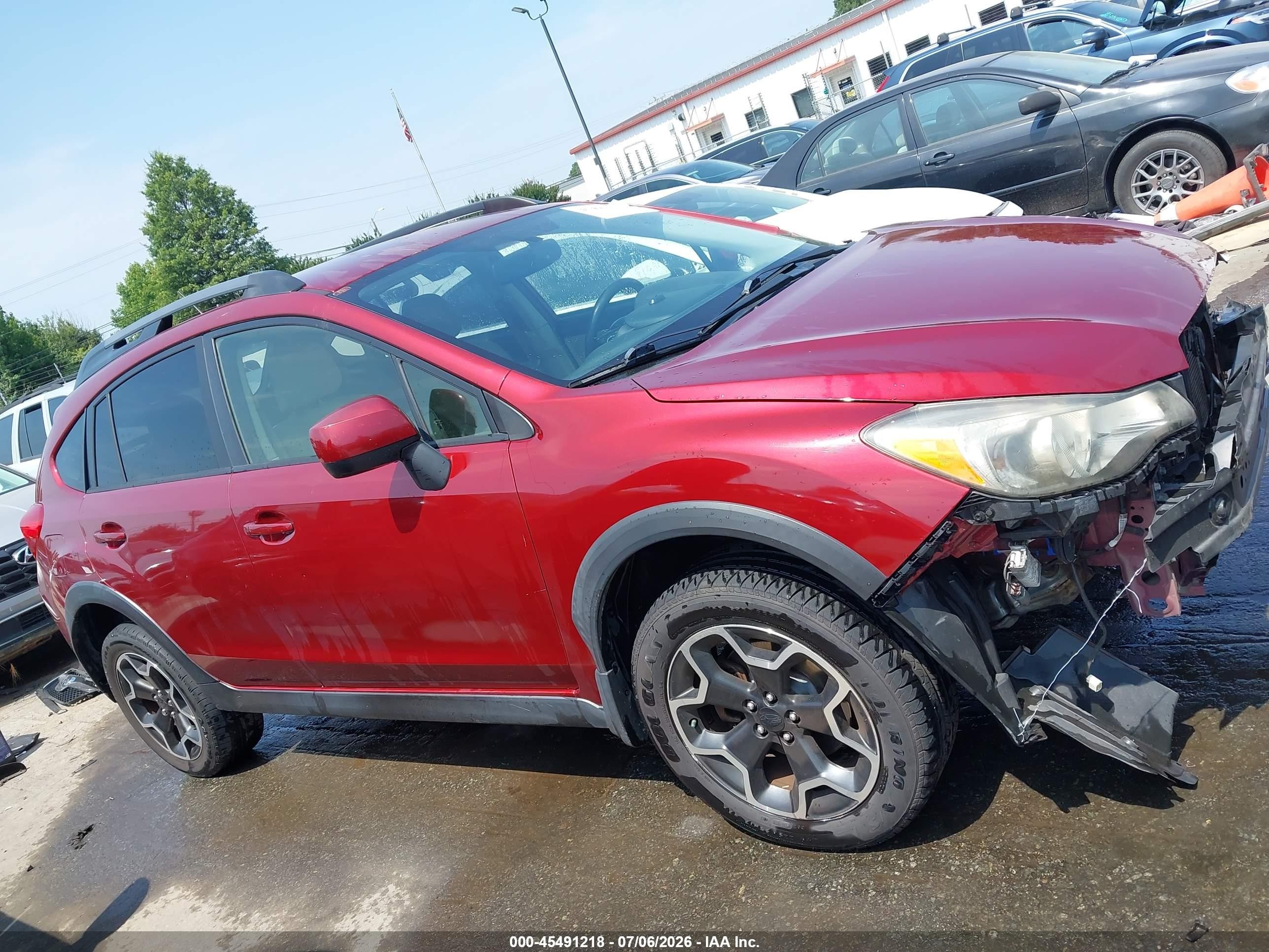 2013 Subaru Xv Crosstrek 2.0i Premium Red vin: JF2GPACC4D2884087