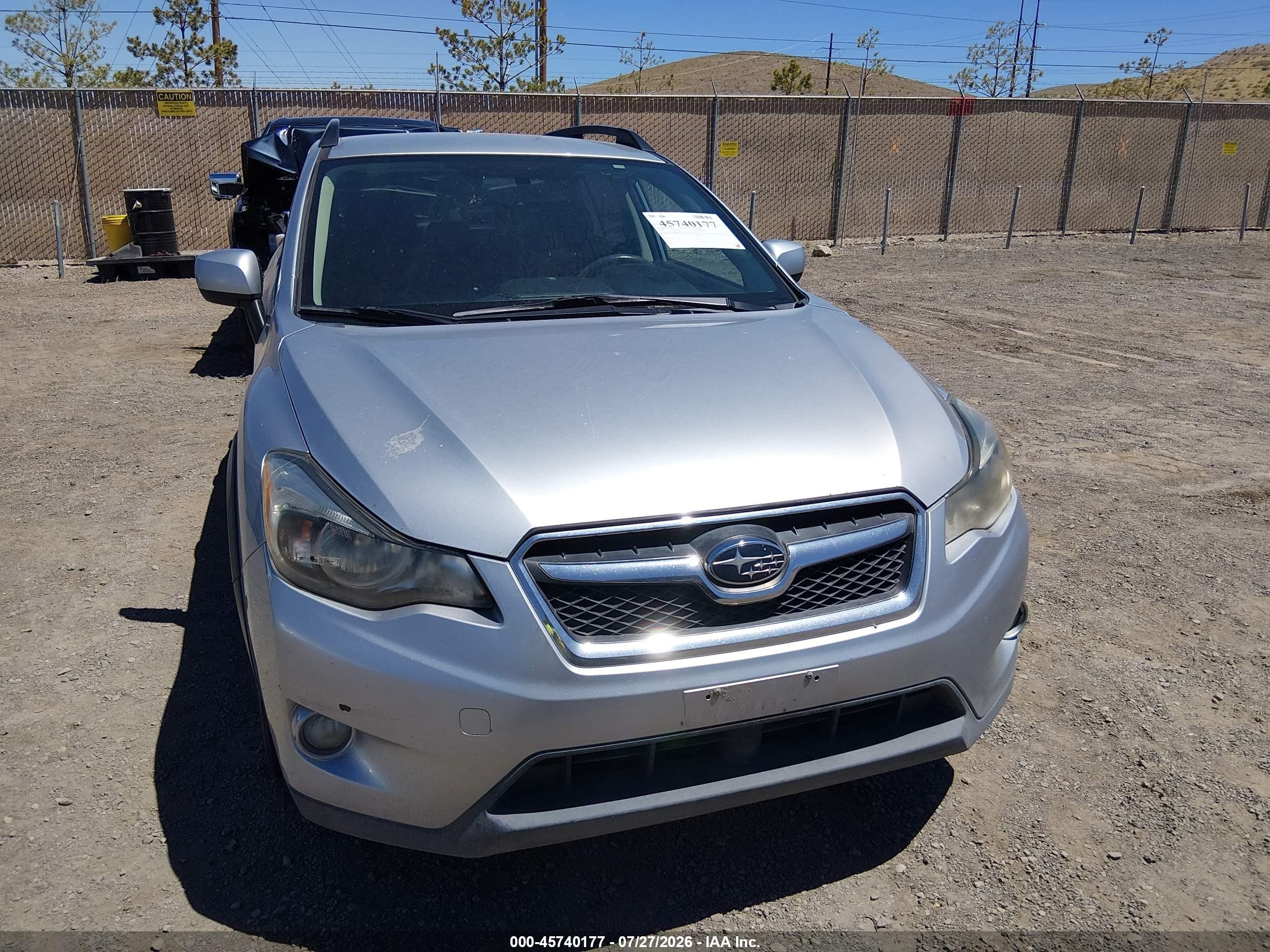 2014 Subaru Xv Crosstrek 2.0i Premium Gray vin: JF2GPACC4E8291215