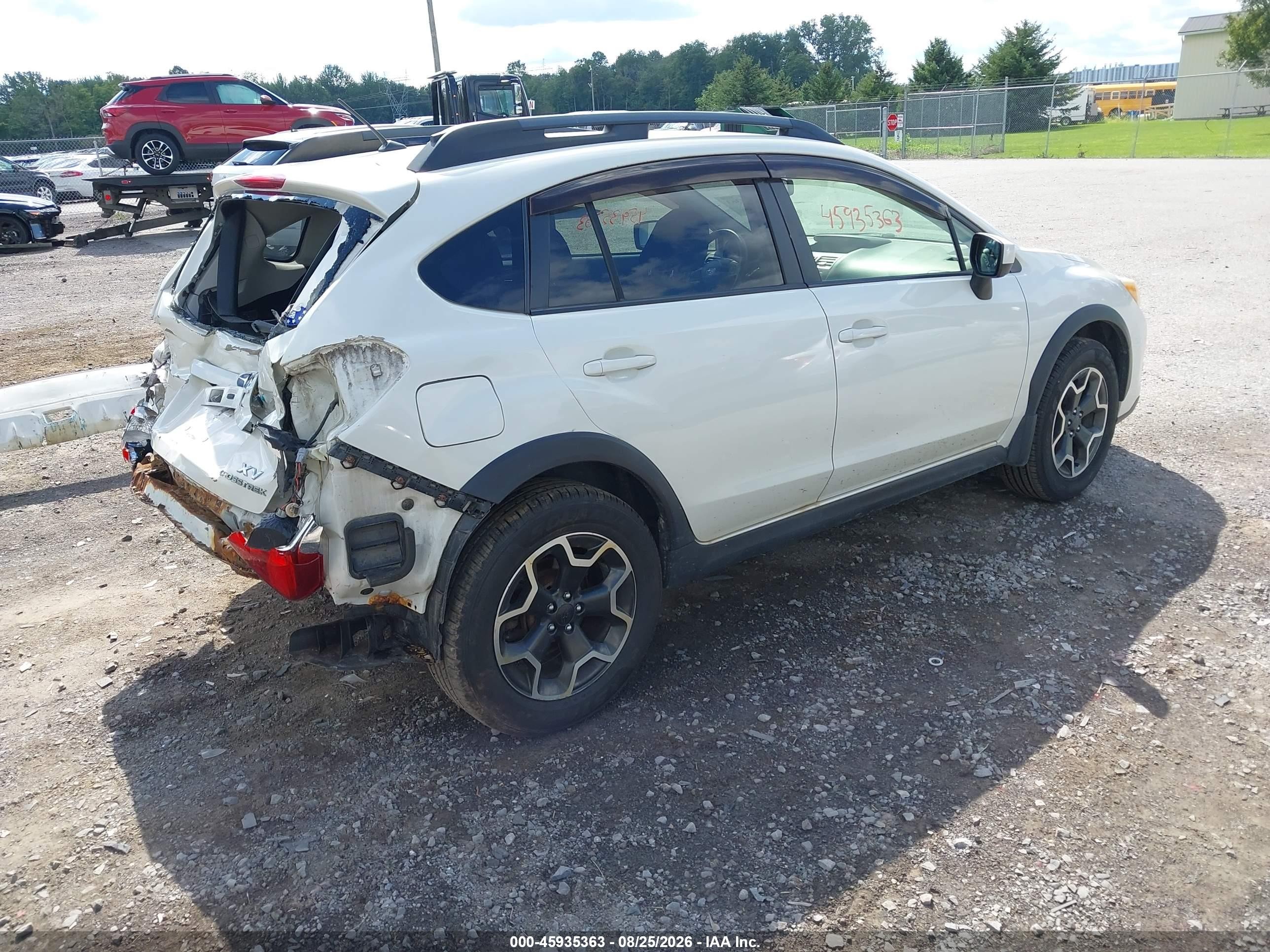 2015 Subaru Xv Crosstrek 2.0i Premium White vin: JF2GPACC4F8212207