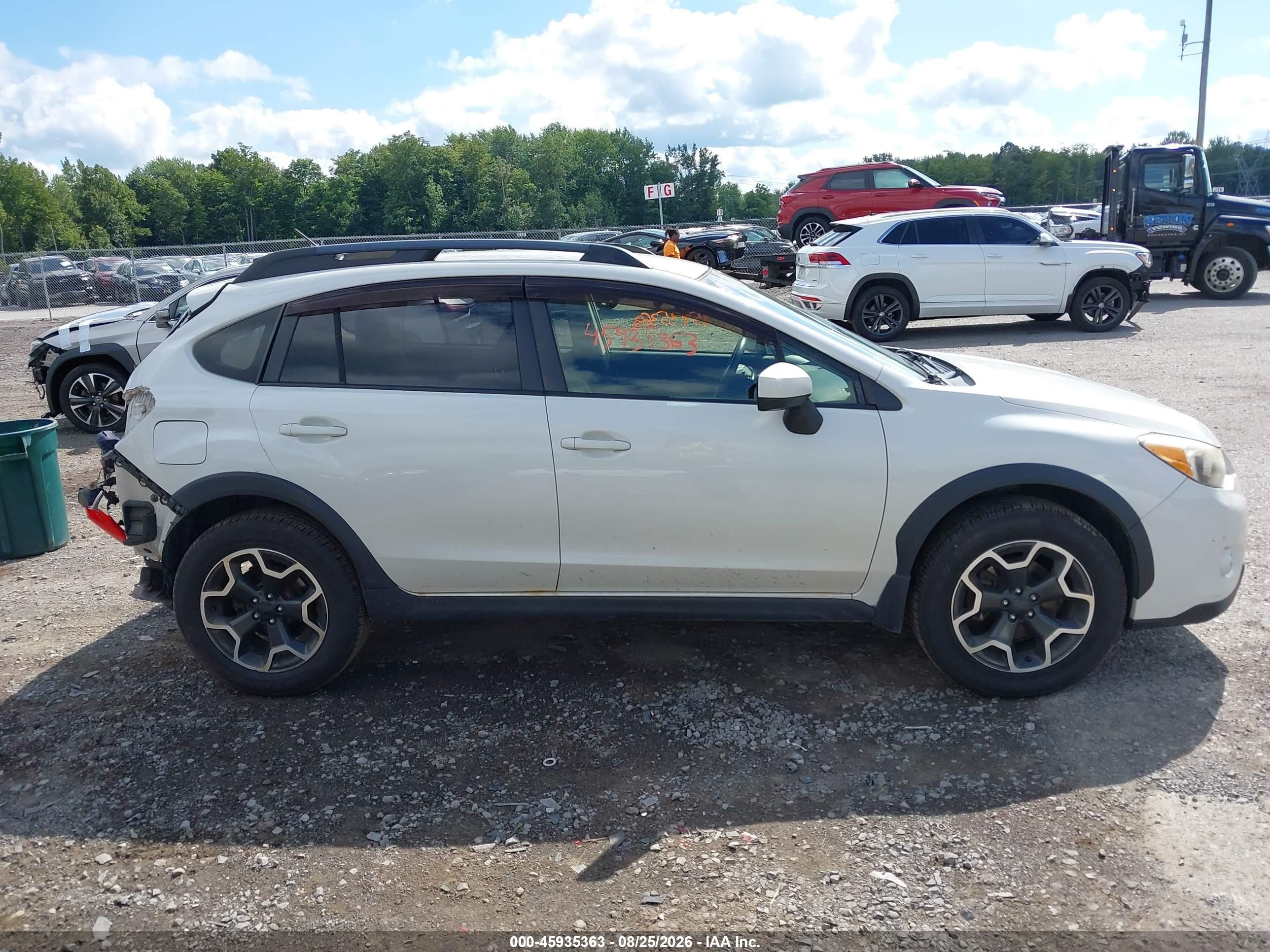 2015 Subaru Xv Crosstrek 2.0i Premium White vin: JF2GPACC4F8212207