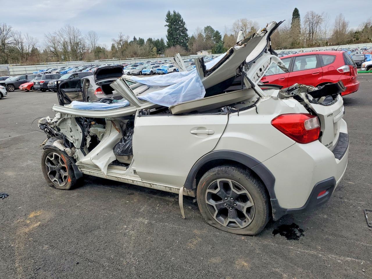 2015 Subaru Xv Crosstrek 2.0 Premium White vin: JF2GPACC4F8222140