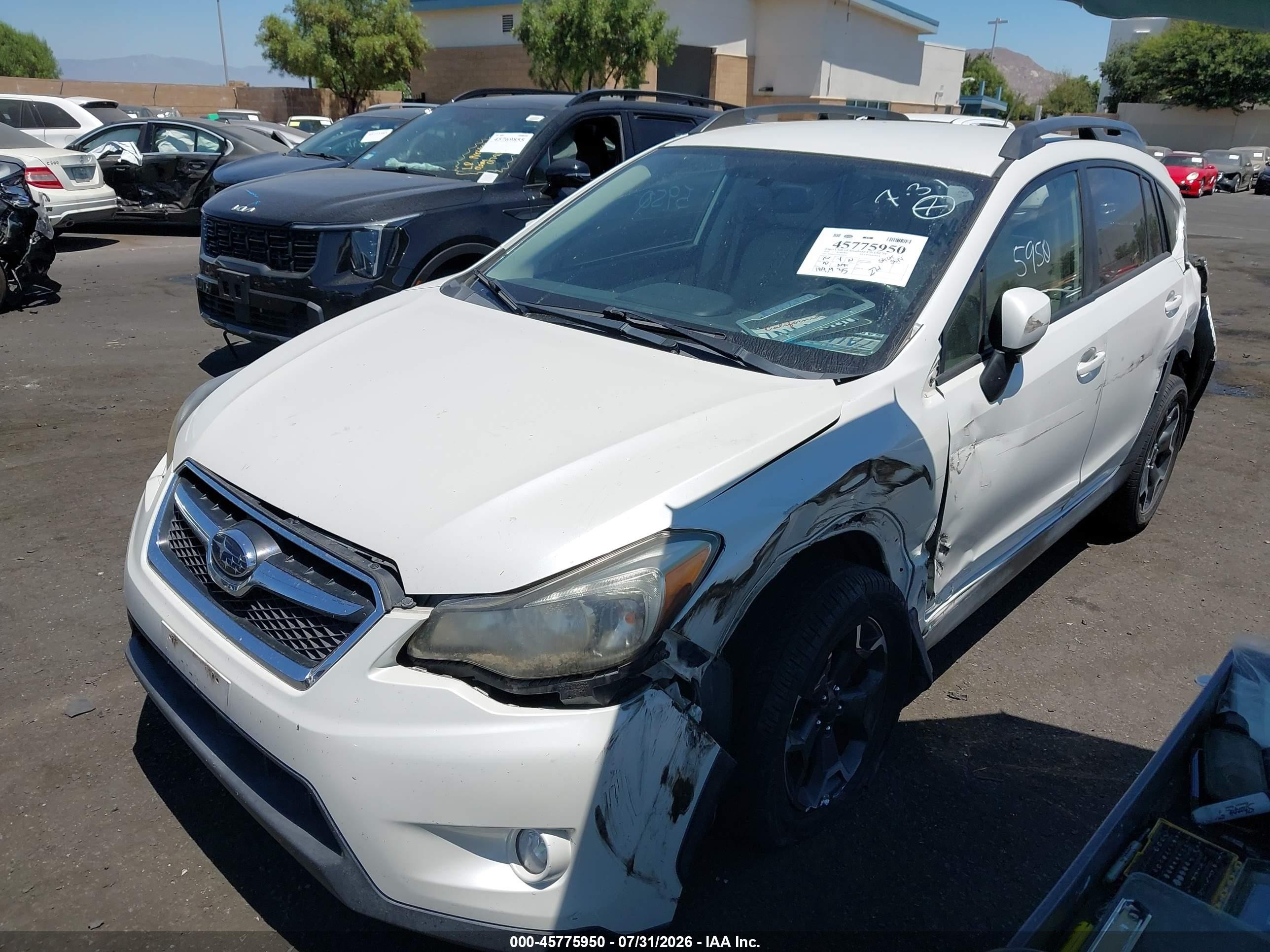 2013 Subaru Xv Crosstrek 2.0i Premium White vin: JF2GPACC5D1826530