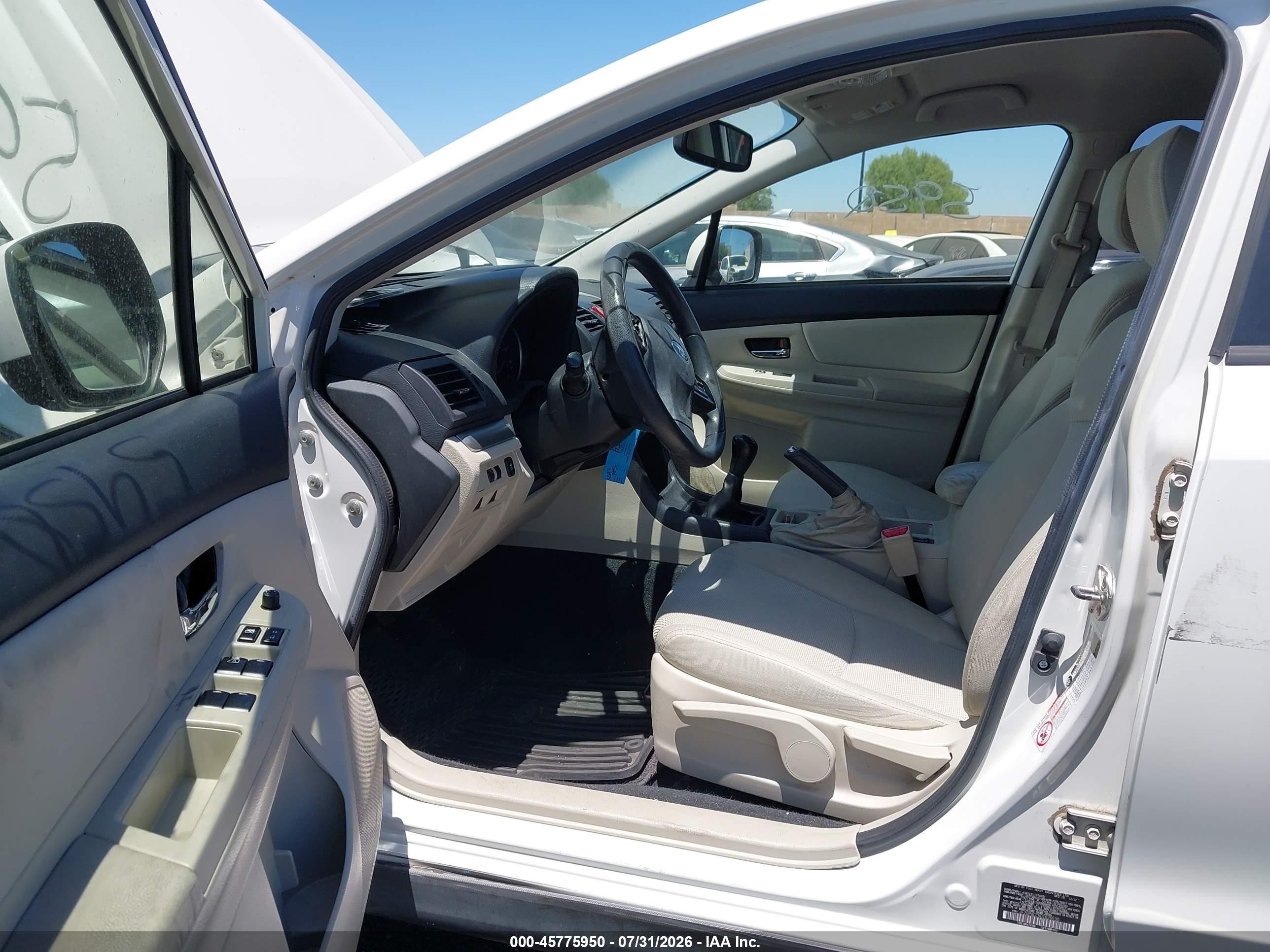 2013 Subaru Xv Crosstrek 2.0i Premium White vin: JF2GPACC5D1826530