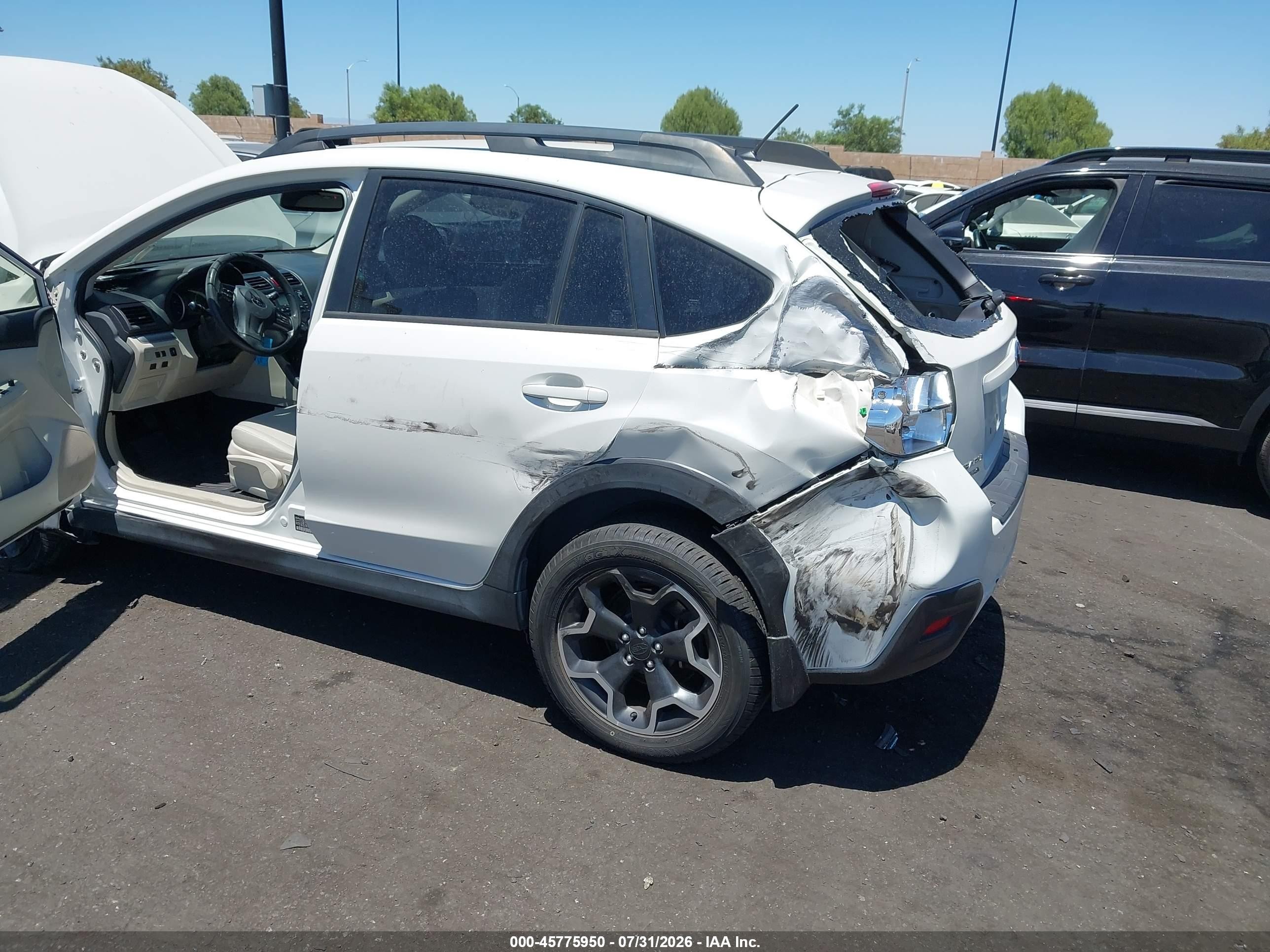 2013 Subaru Xv Crosstrek 2.0i Premium White vin: JF2GPACC5D1826530