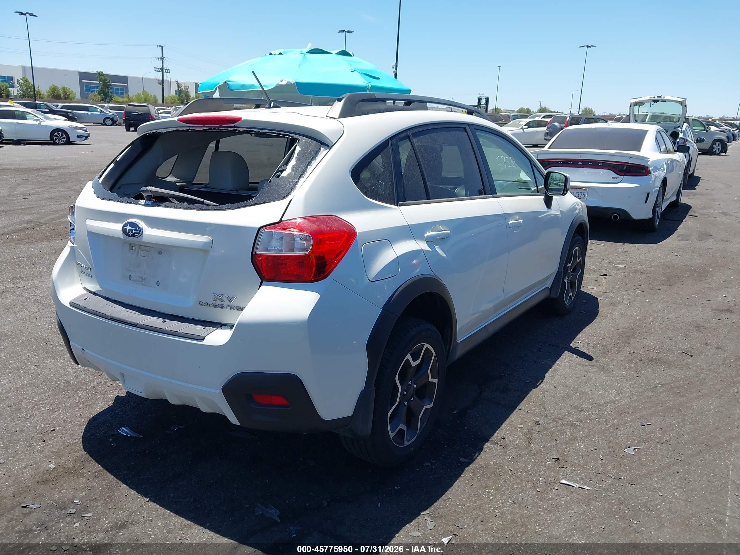 2013 Subaru Xv Crosstrek 2.0i Premium White vin: JF2GPACC5D1826530