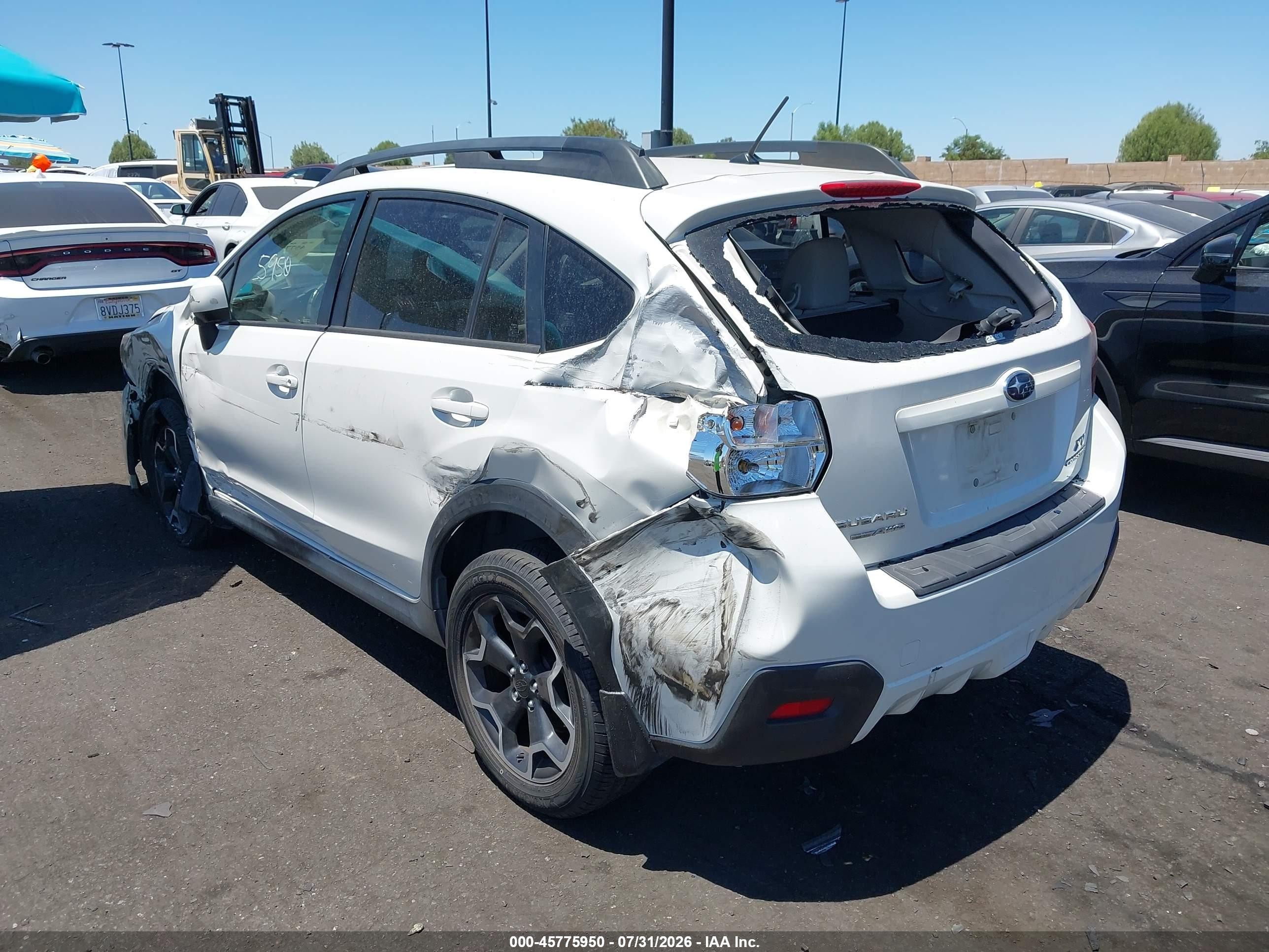 2013 Subaru Xv Crosstrek 2.0i Premium White vin: JF2GPACC5D1826530