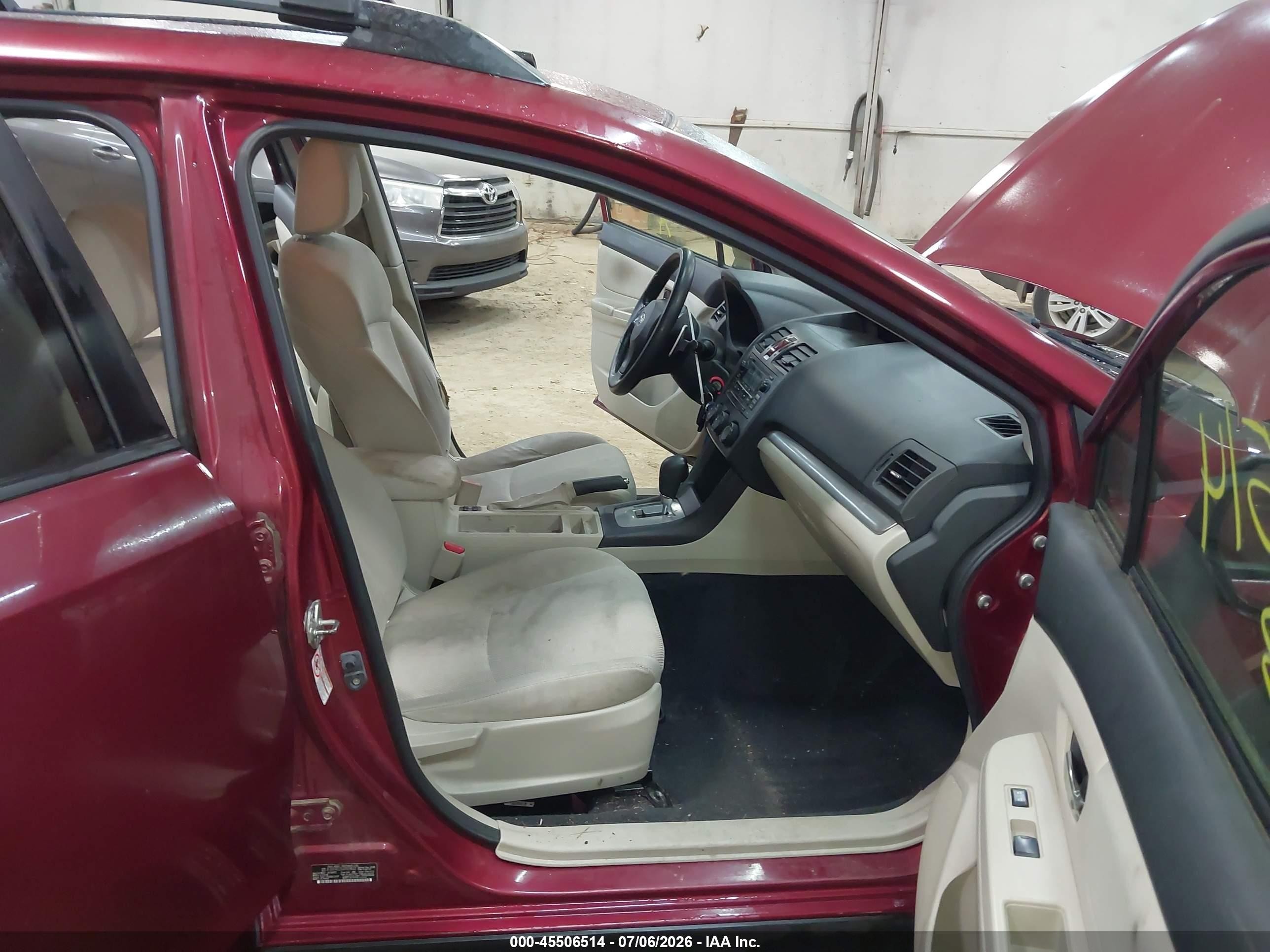 2013 Subaru Xv Crosstrek 2.0i Premium Red vin: JF2GPACC5D2819622