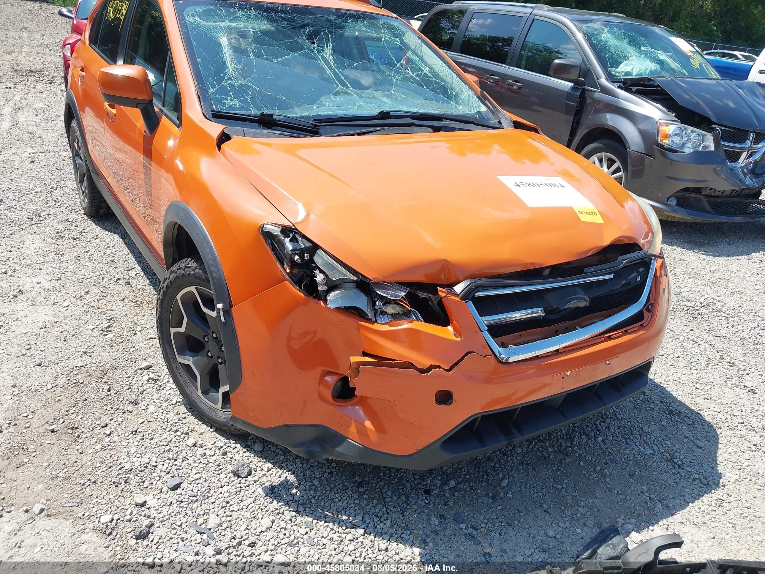 2014 Subaru Xv Crosstrek 2.0i Premium Orange vin: JF2GPACC5E8250673