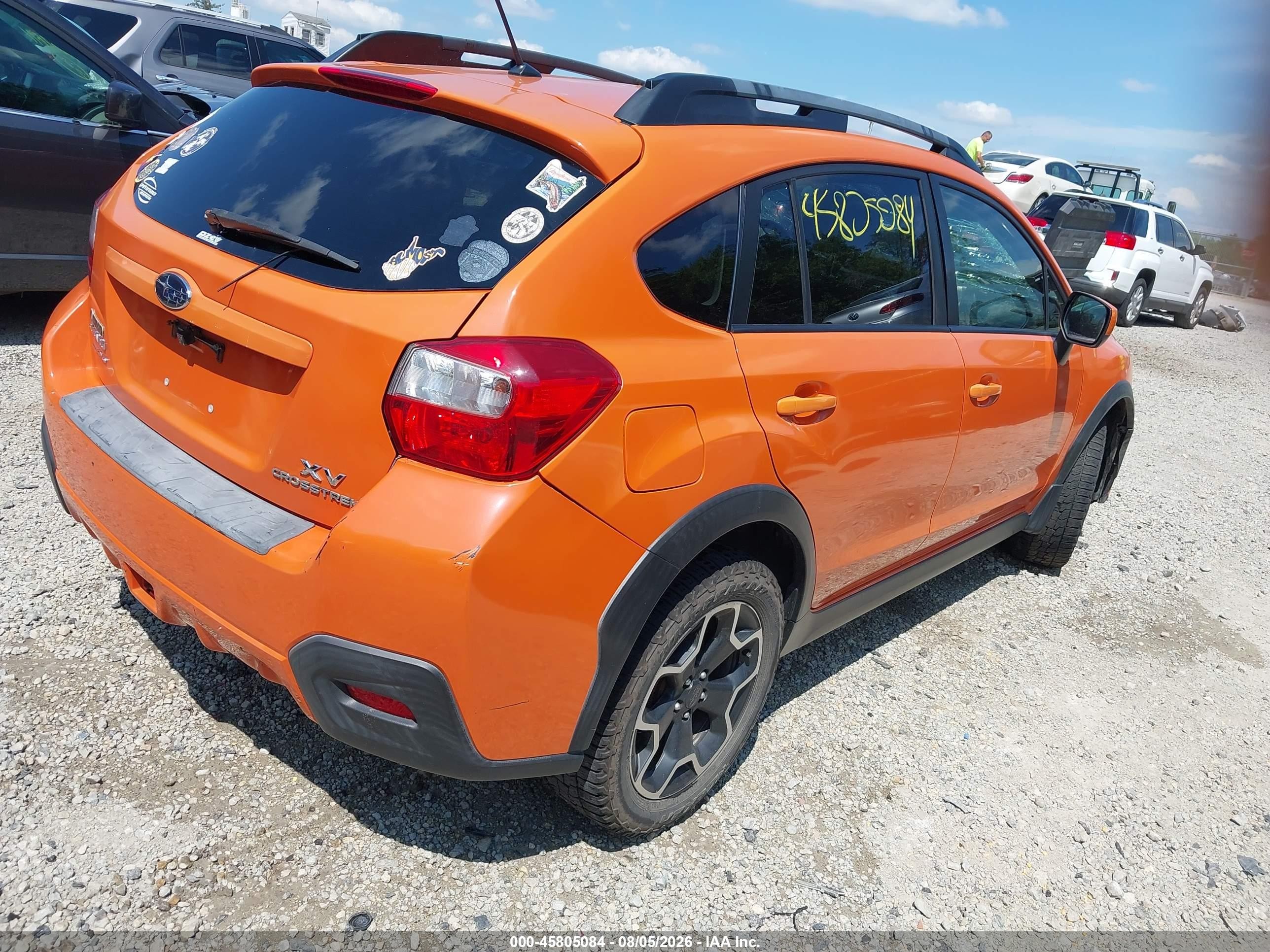 2014 Subaru Xv Crosstrek 2.0i Premium Orange vin: JF2GPACC5E8250673