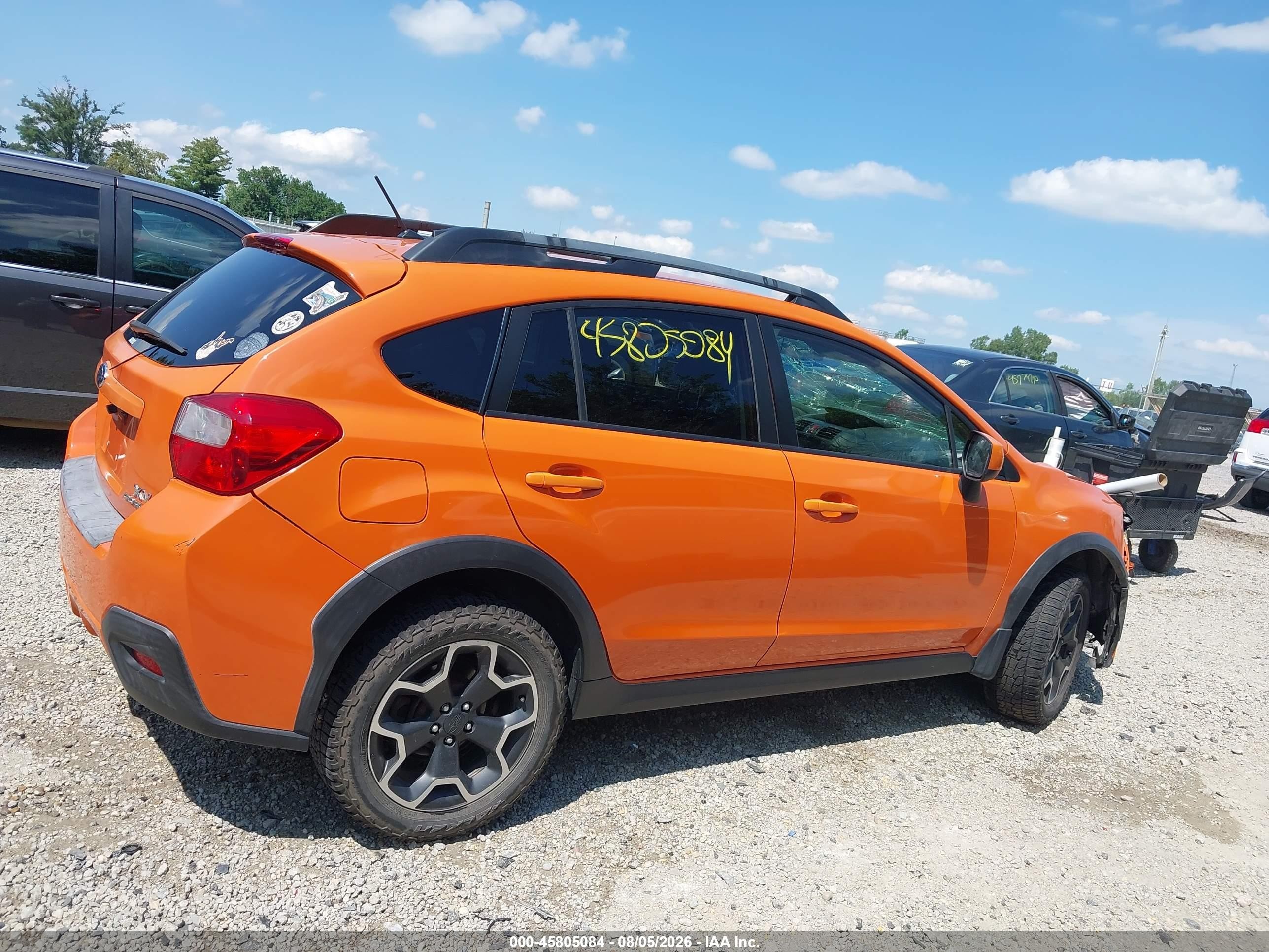 2014 Subaru Xv Crosstrek 2.0i Premium Orange vin: JF2GPACC5E8250673