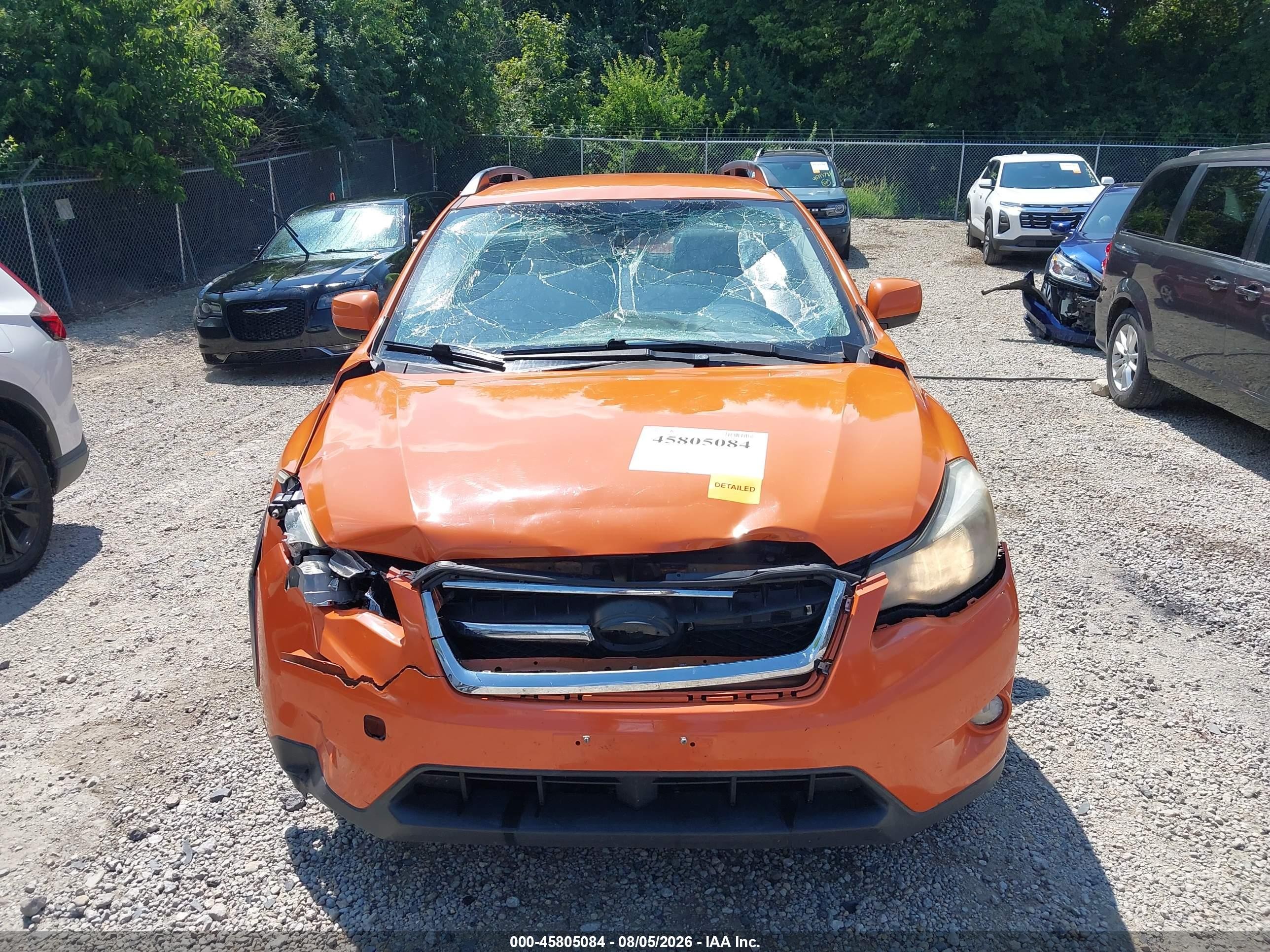 2014 Subaru Xv Crosstrek 2.0i Premium Orange vin: JF2GPACC5E8250673