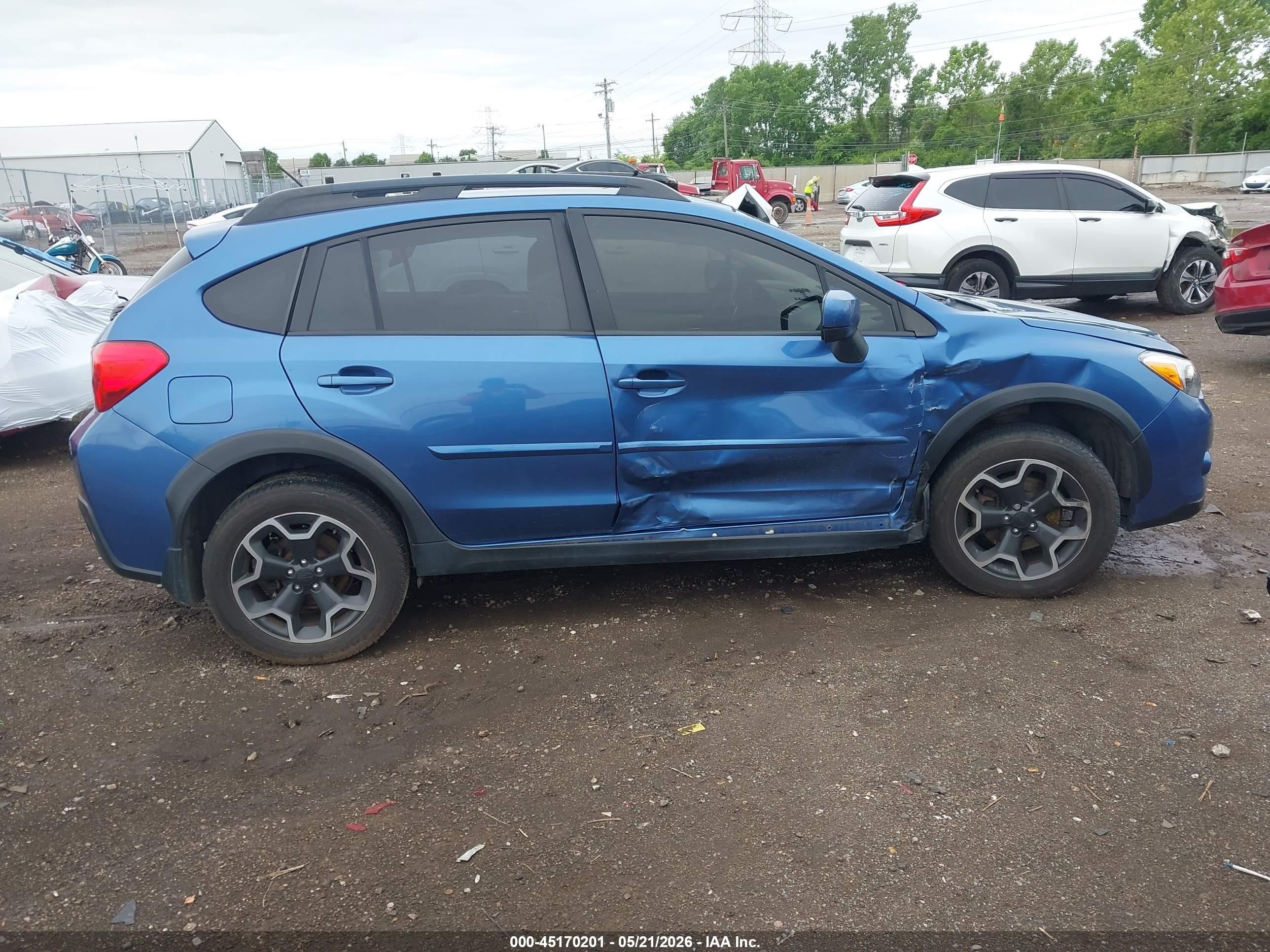 2014 Subaru Xv Crosstrek 2.0i Premium Blue vin: JF2GPACC5E8258420