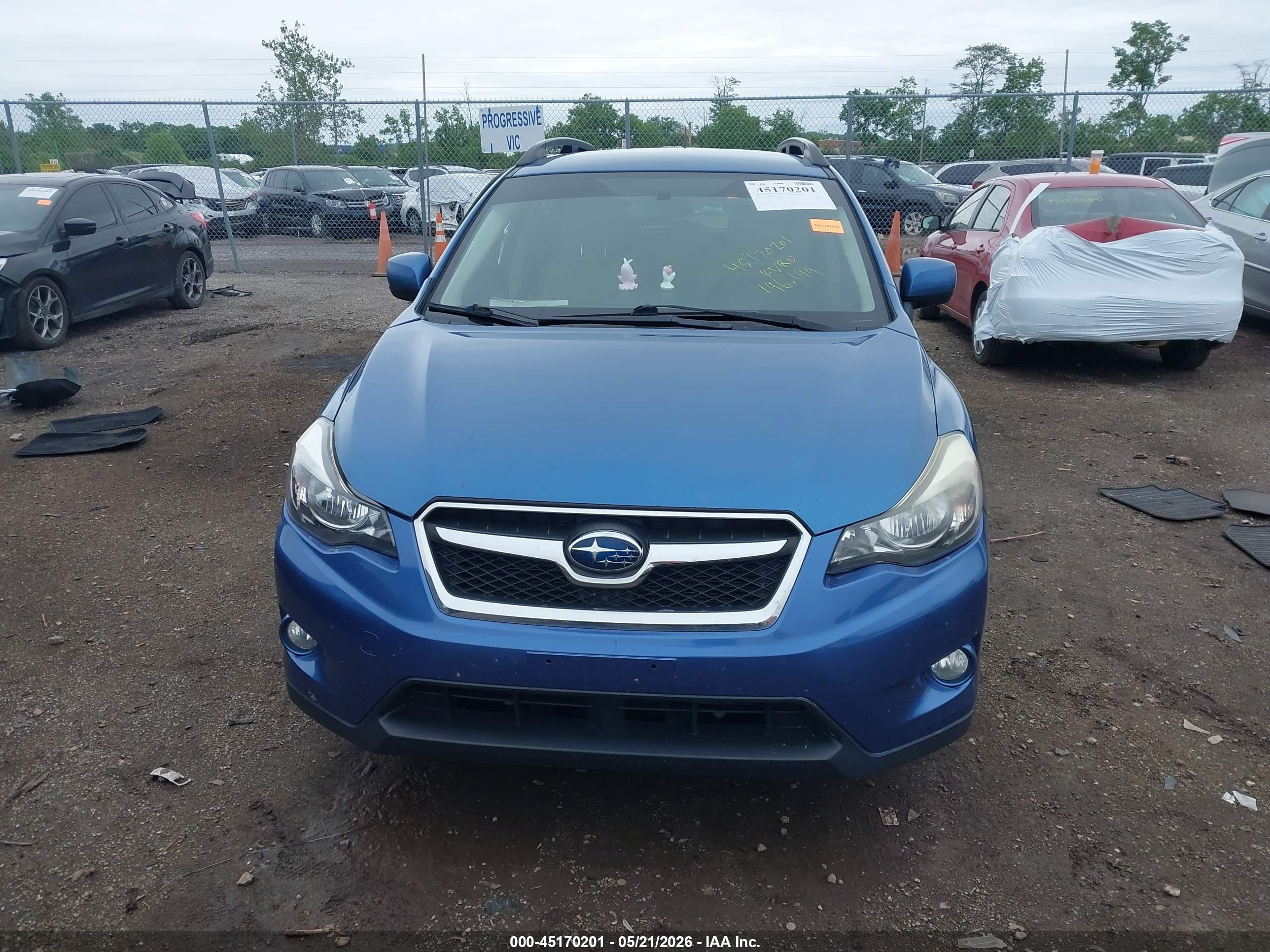 2014 Subaru Xv Crosstrek 2.0i Premium Blue vin: JF2GPACC5E8258420