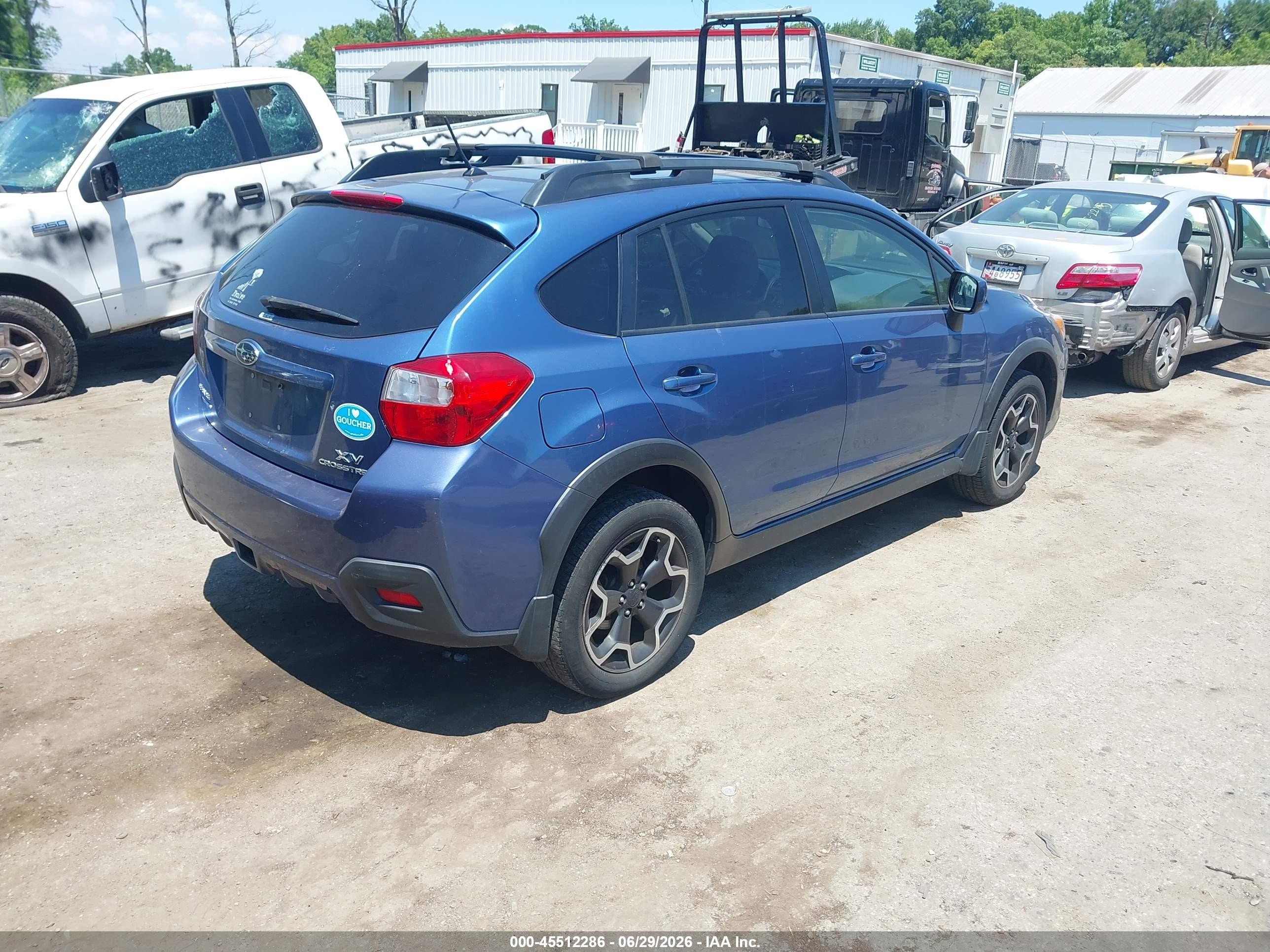 2014 Subaru Xv Crosstrek 2.0i Premium Blue vin: JF2GPACC5E8298884