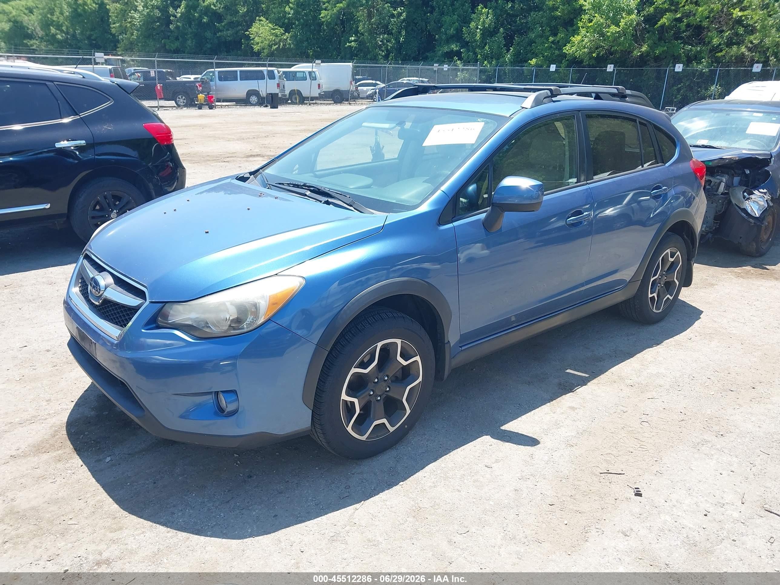 2014 Subaru Xv Crosstrek 2.0i Premium Blue vin: JF2GPACC5E8298884