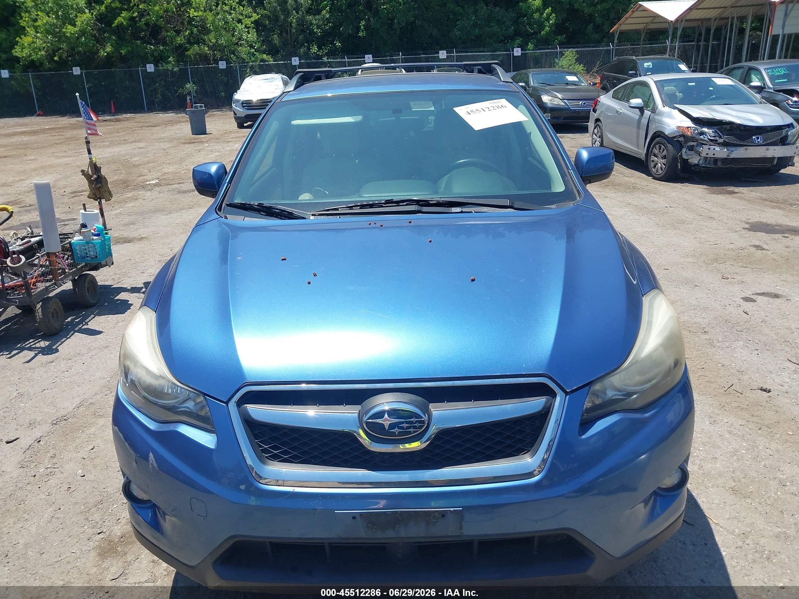 2014 Subaru Xv Crosstrek 2.0i Premium Blue vin: JF2GPACC5E8298884