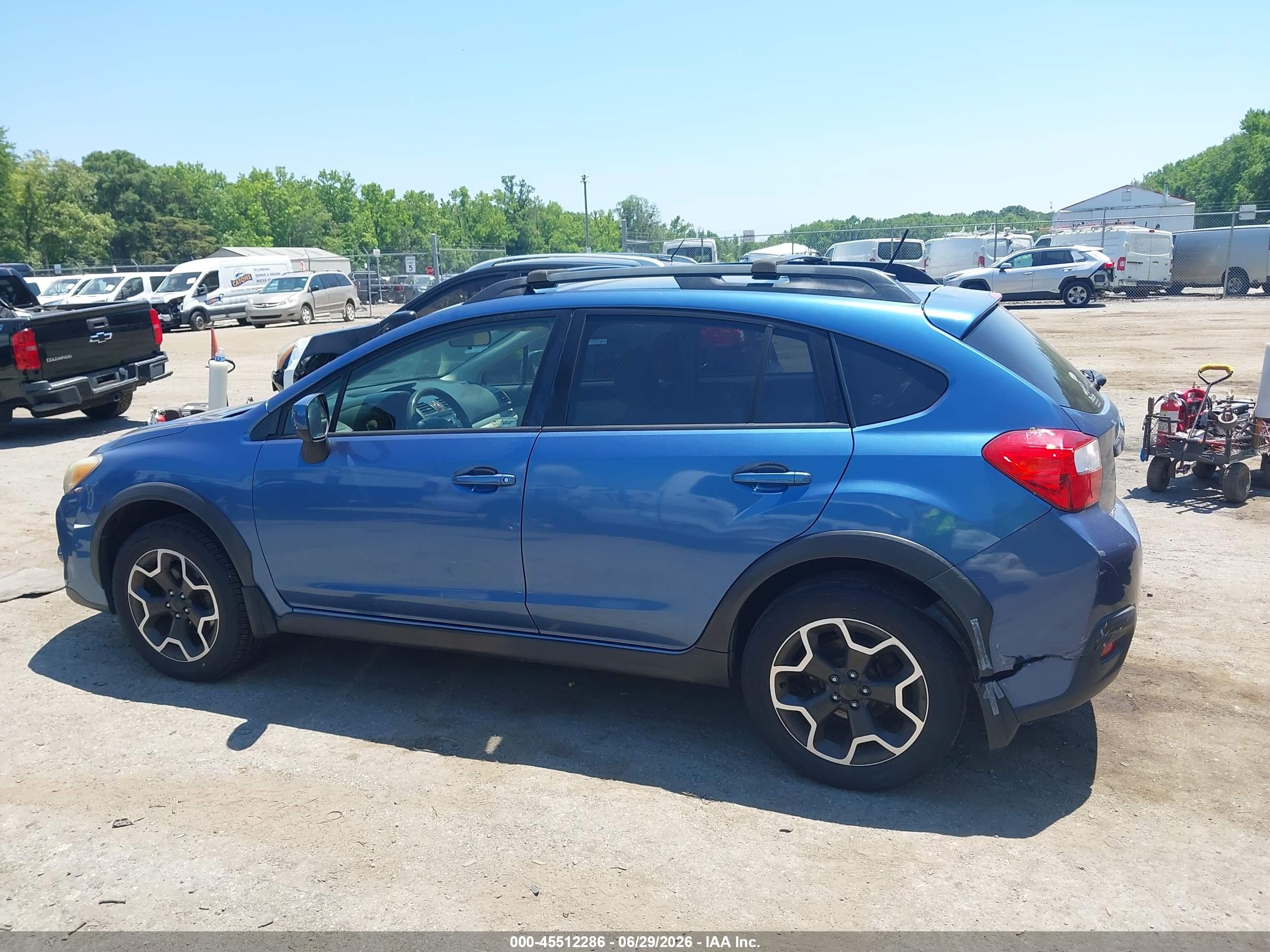 2014 Subaru Xv Crosstrek 2.0i Premium Blue vin: JF2GPACC5E8298884