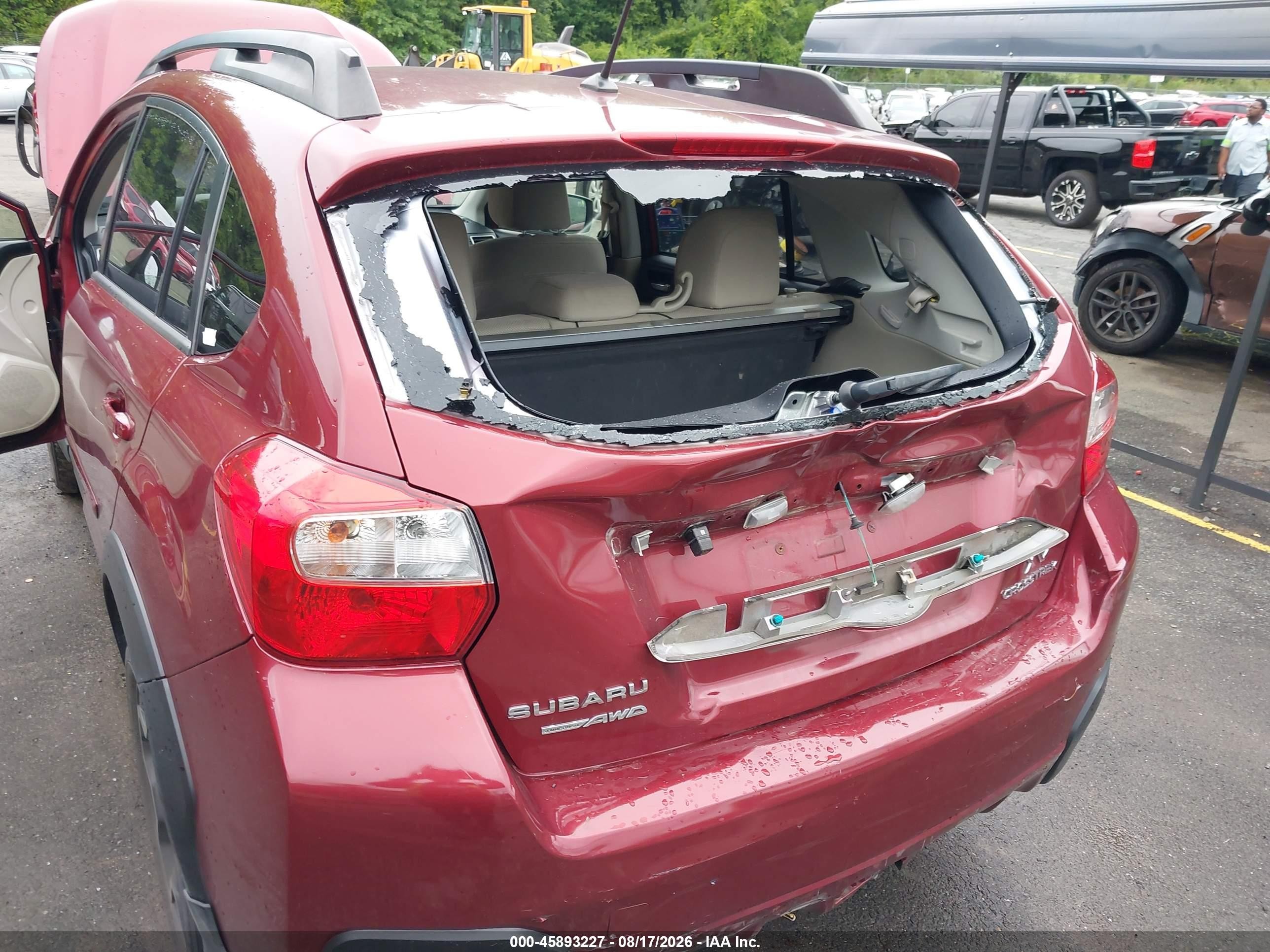 2015 Subaru Xv Crosstrek 2.0i Premium Red vin: JF2GPACC5F8274182