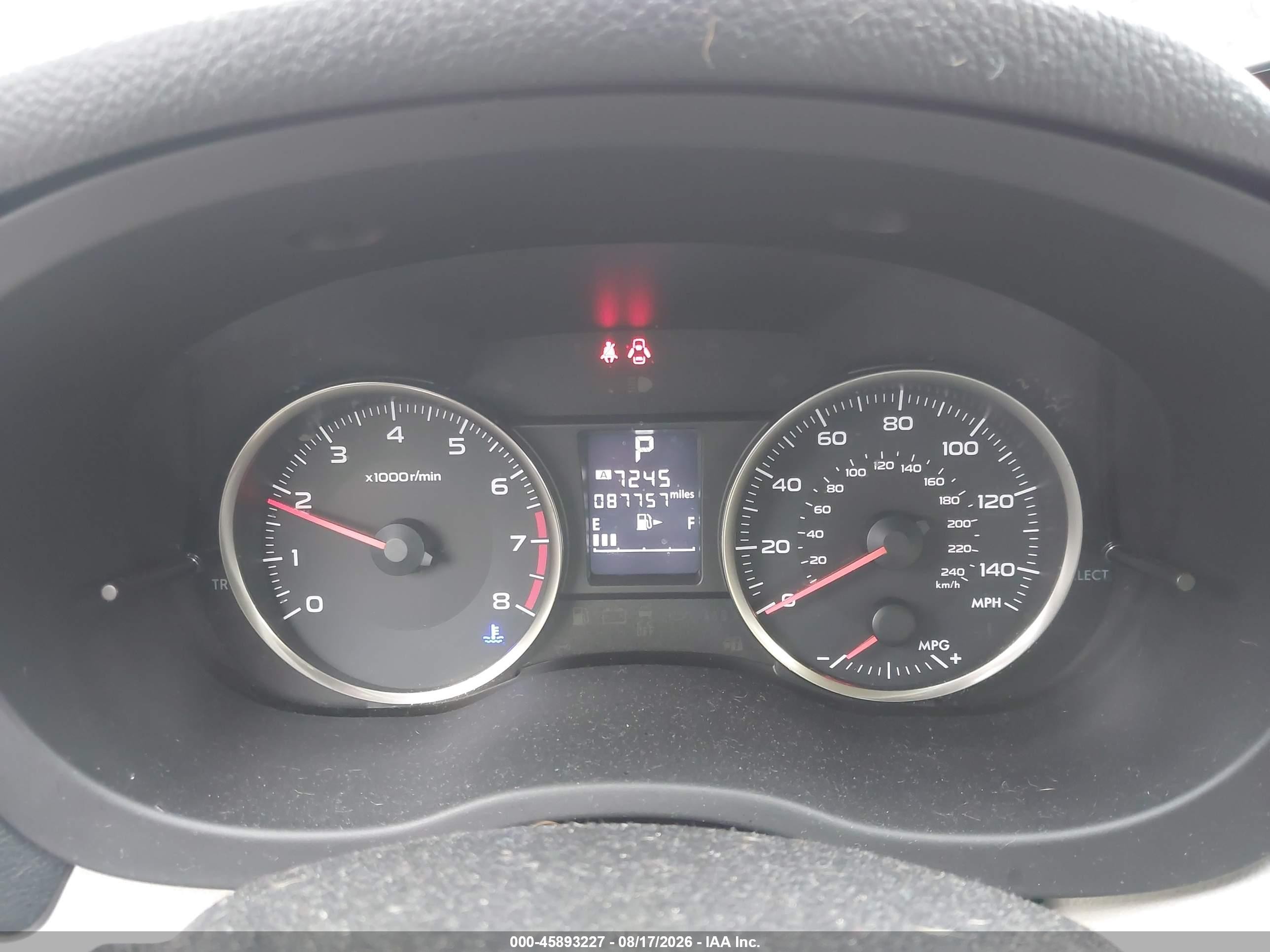 2015 Subaru Xv Crosstrek 2.0i Premium Red vin: JF2GPACC5F8274182