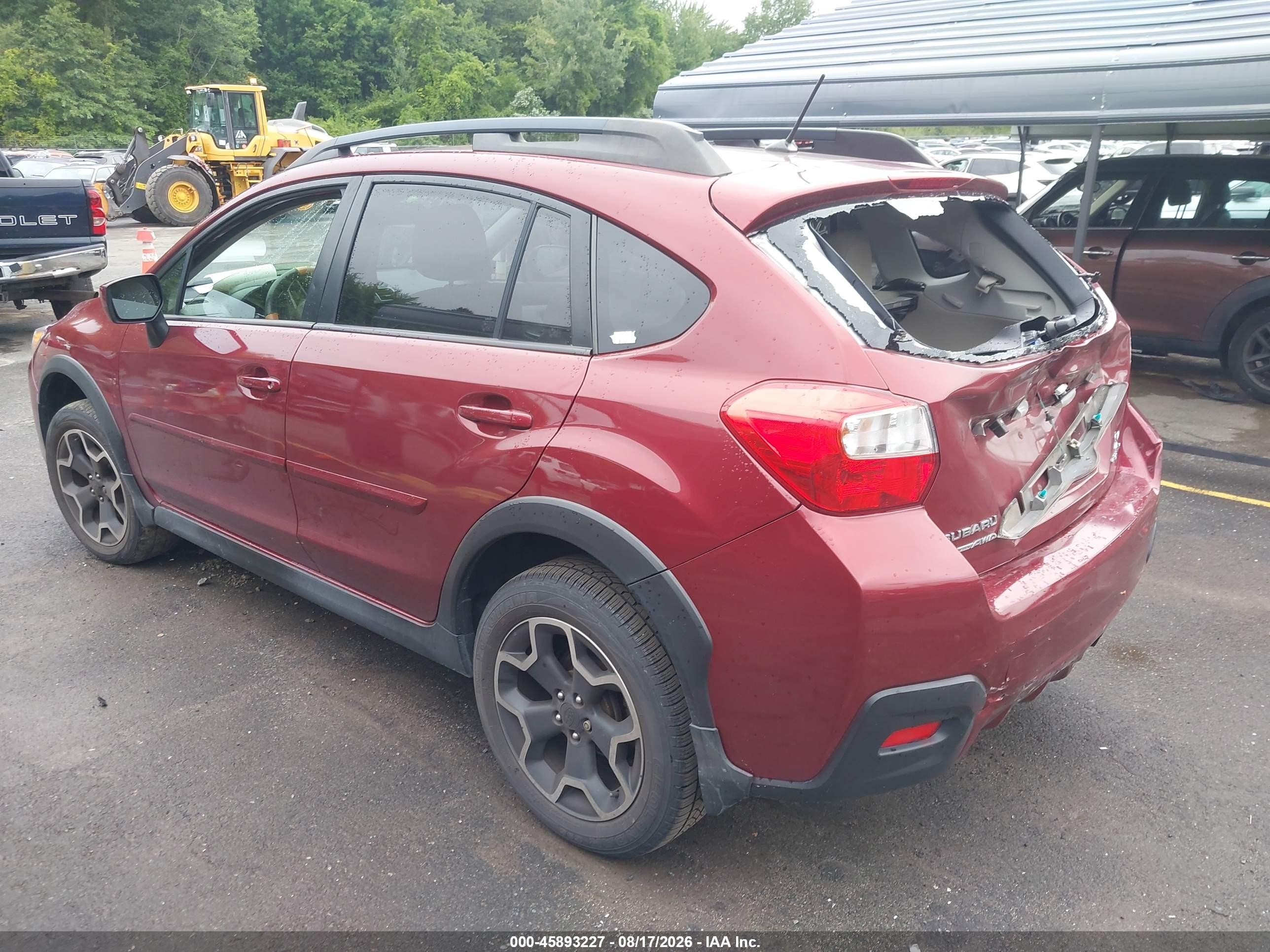 2015 Subaru Xv Crosstrek 2.0i Premium Red vin: JF2GPACC5F8274182