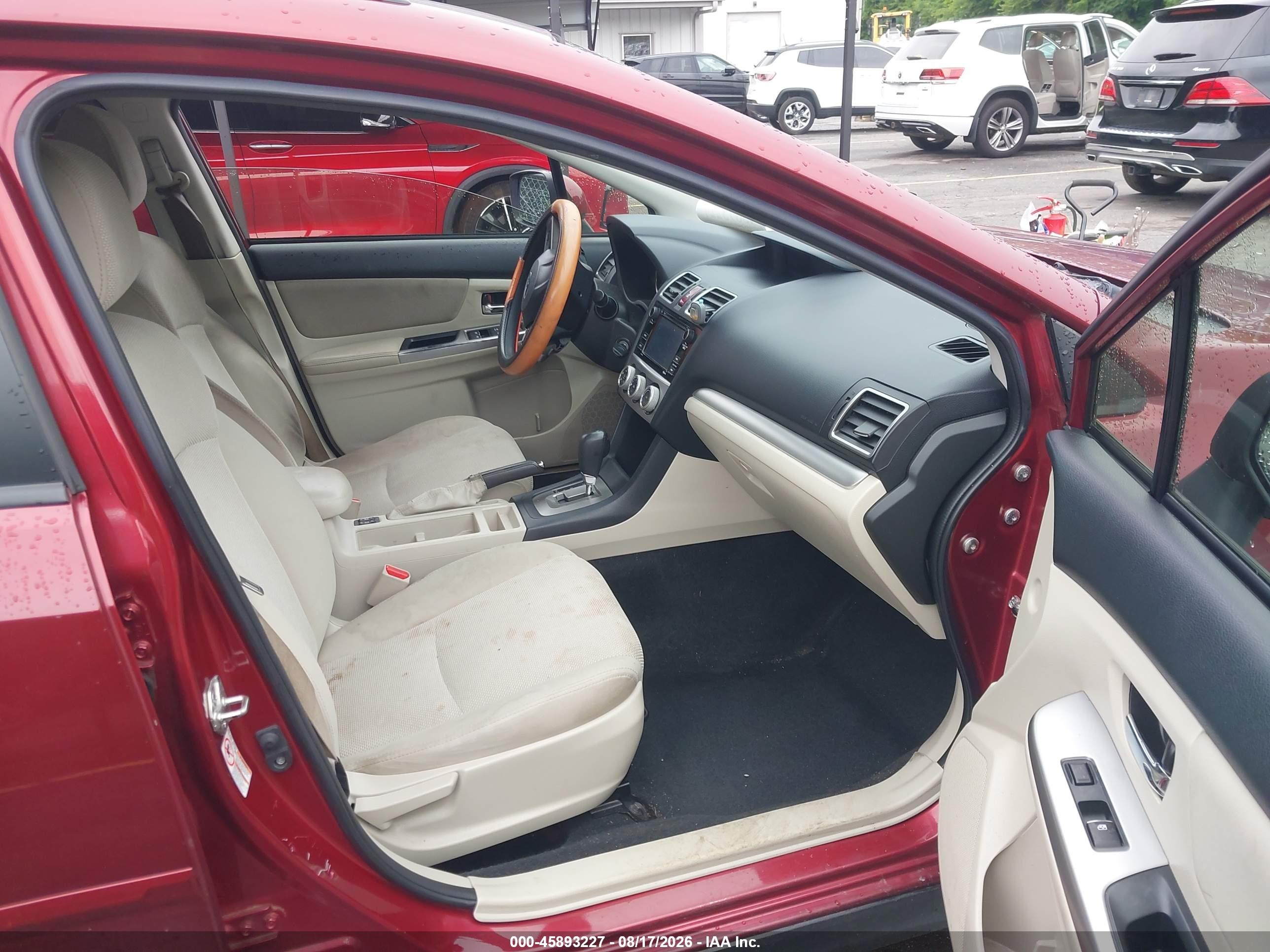 2015 Subaru Xv Crosstrek 2.0i Premium Red vin: JF2GPACC5F8274182