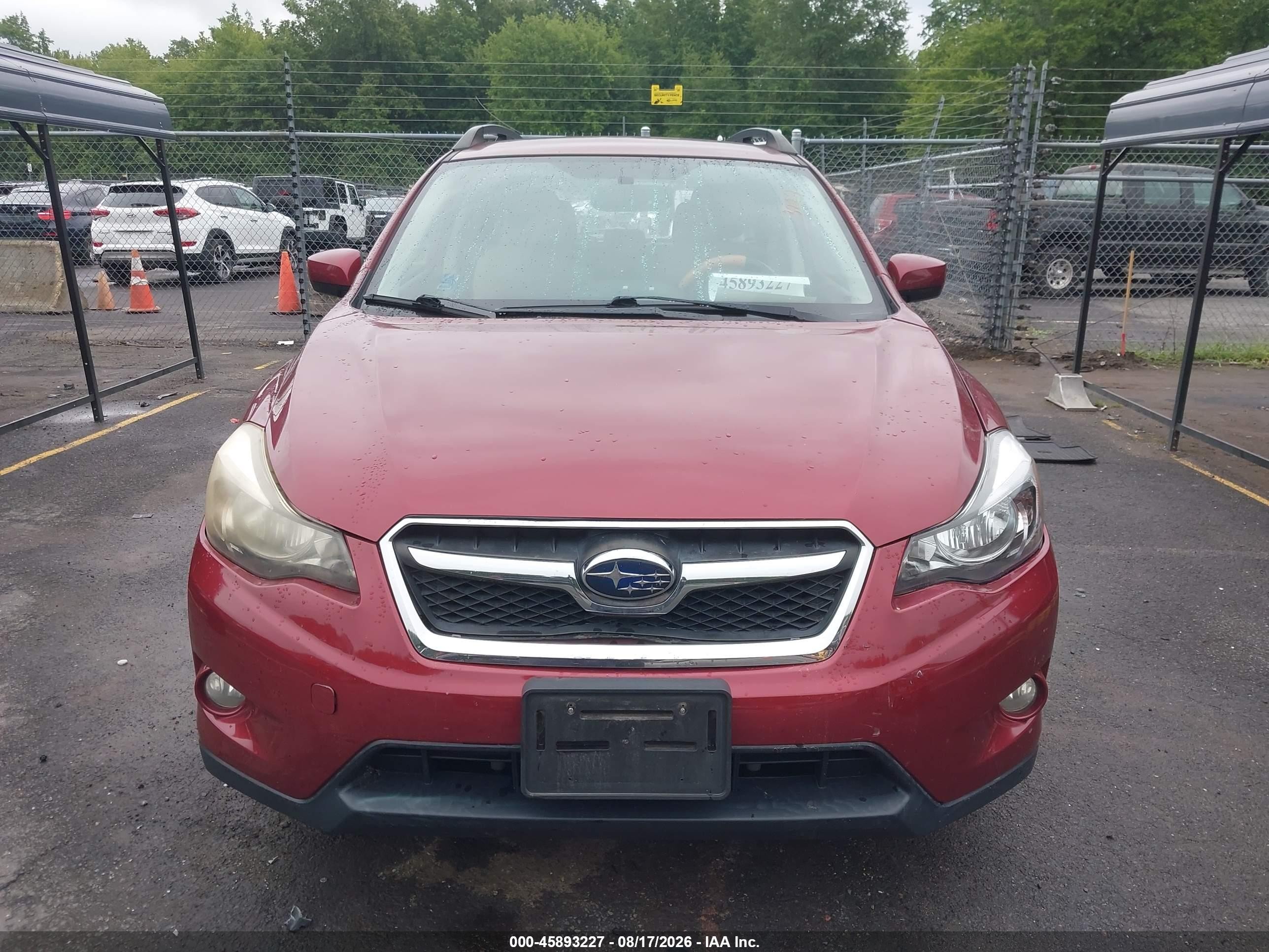 2015 Subaru Xv Crosstrek 2.0i Premium Red vin: JF2GPACC5F8274182