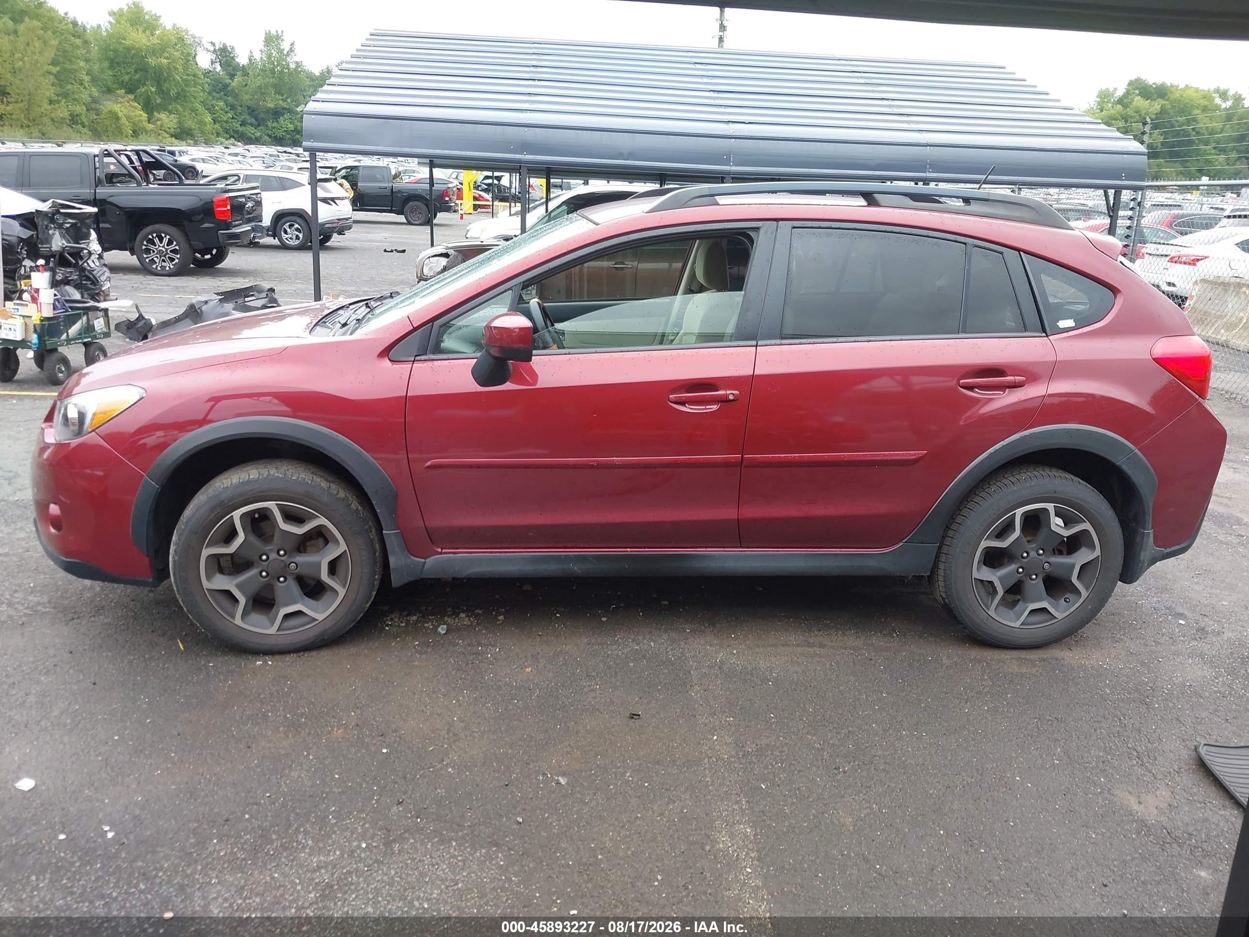 2015 Subaru Xv Crosstrek 2.0i Premium Red vin: JF2GPACC5F8274182