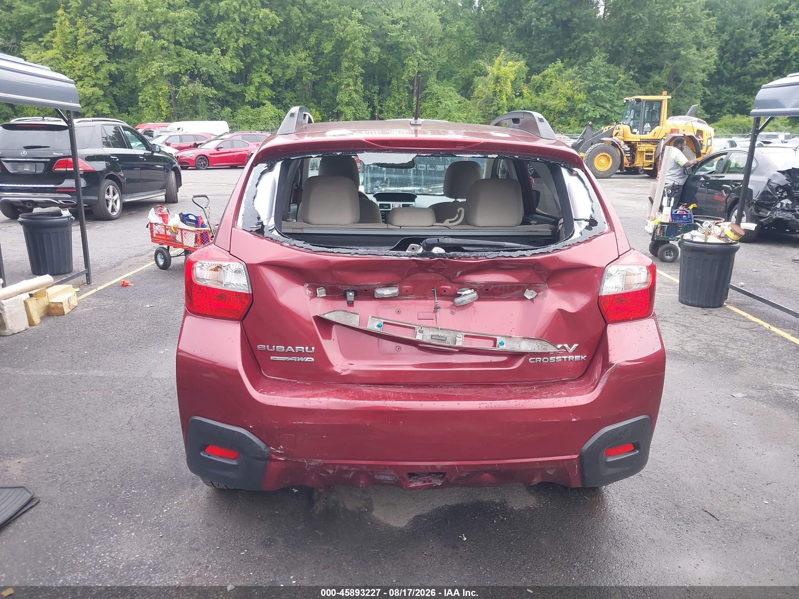 2015 Subaru Xv Crosstrek 2.0i Premium Red vin: JF2GPACC5F8274182