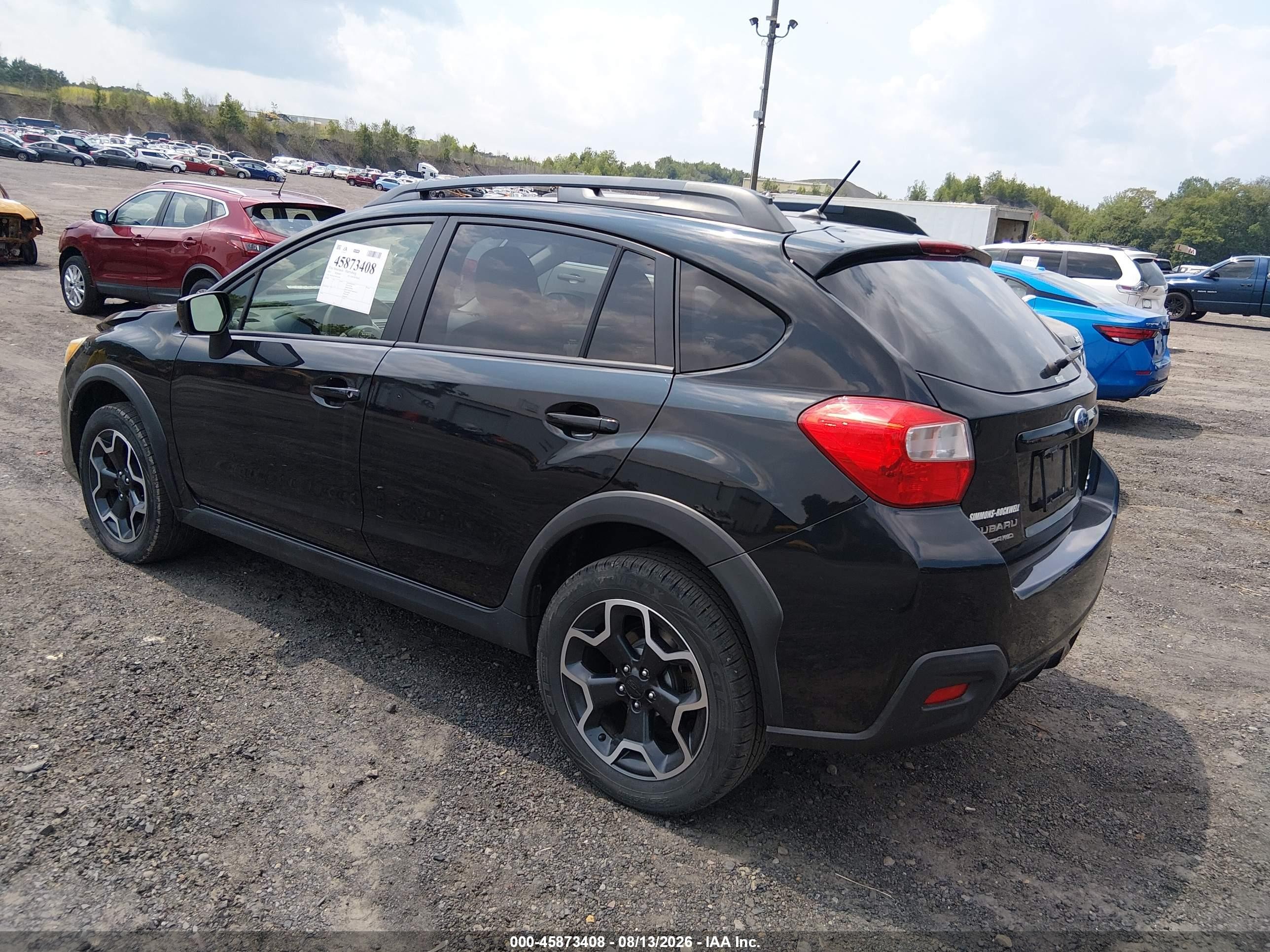 2015 Subaru Xv Crosstrek 2.0i Premium Black vin: JF2GPACC5F8324708