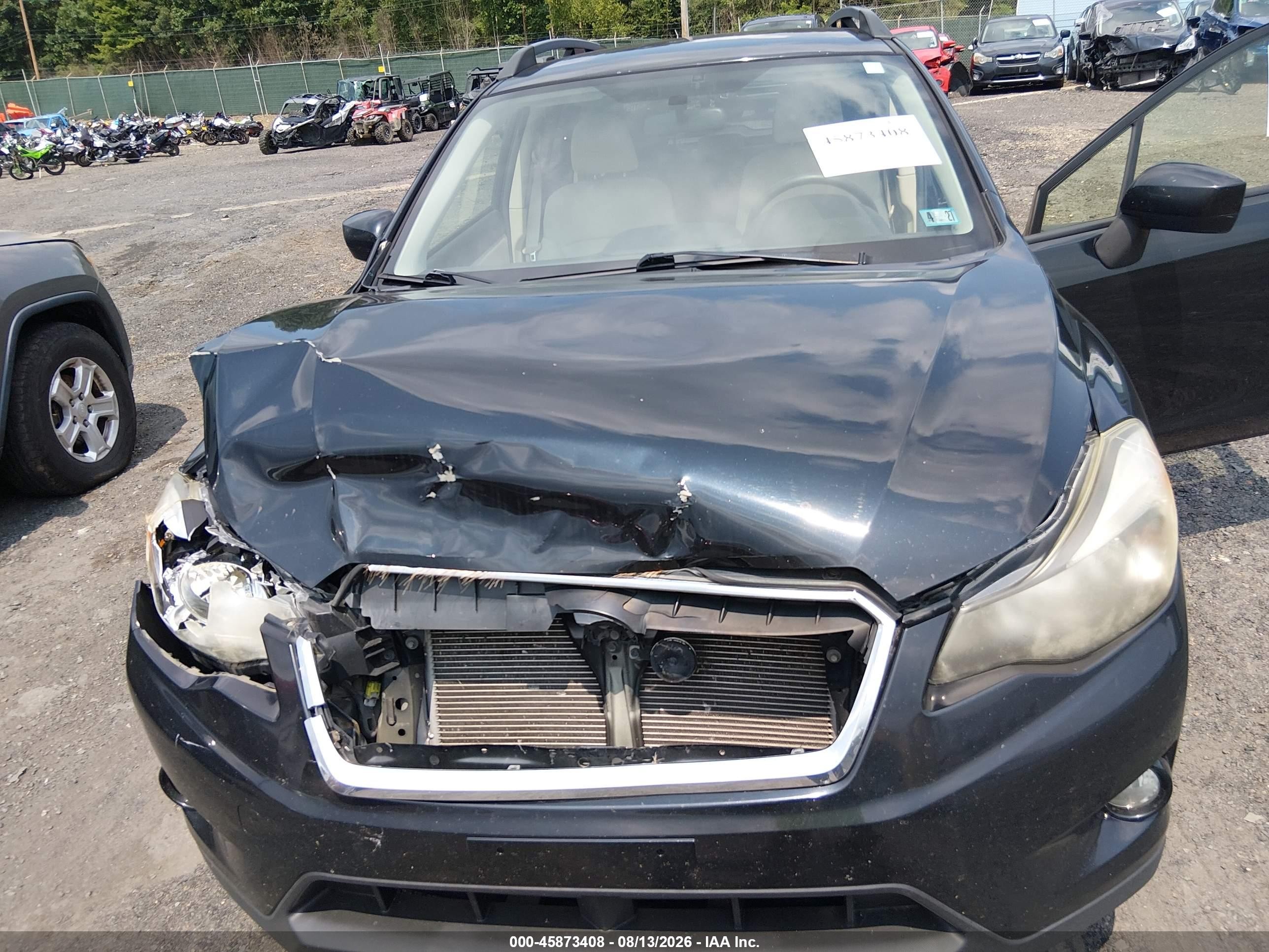 2015 Subaru Xv Crosstrek 2.0i Premium Black vin: JF2GPACC5F8324708