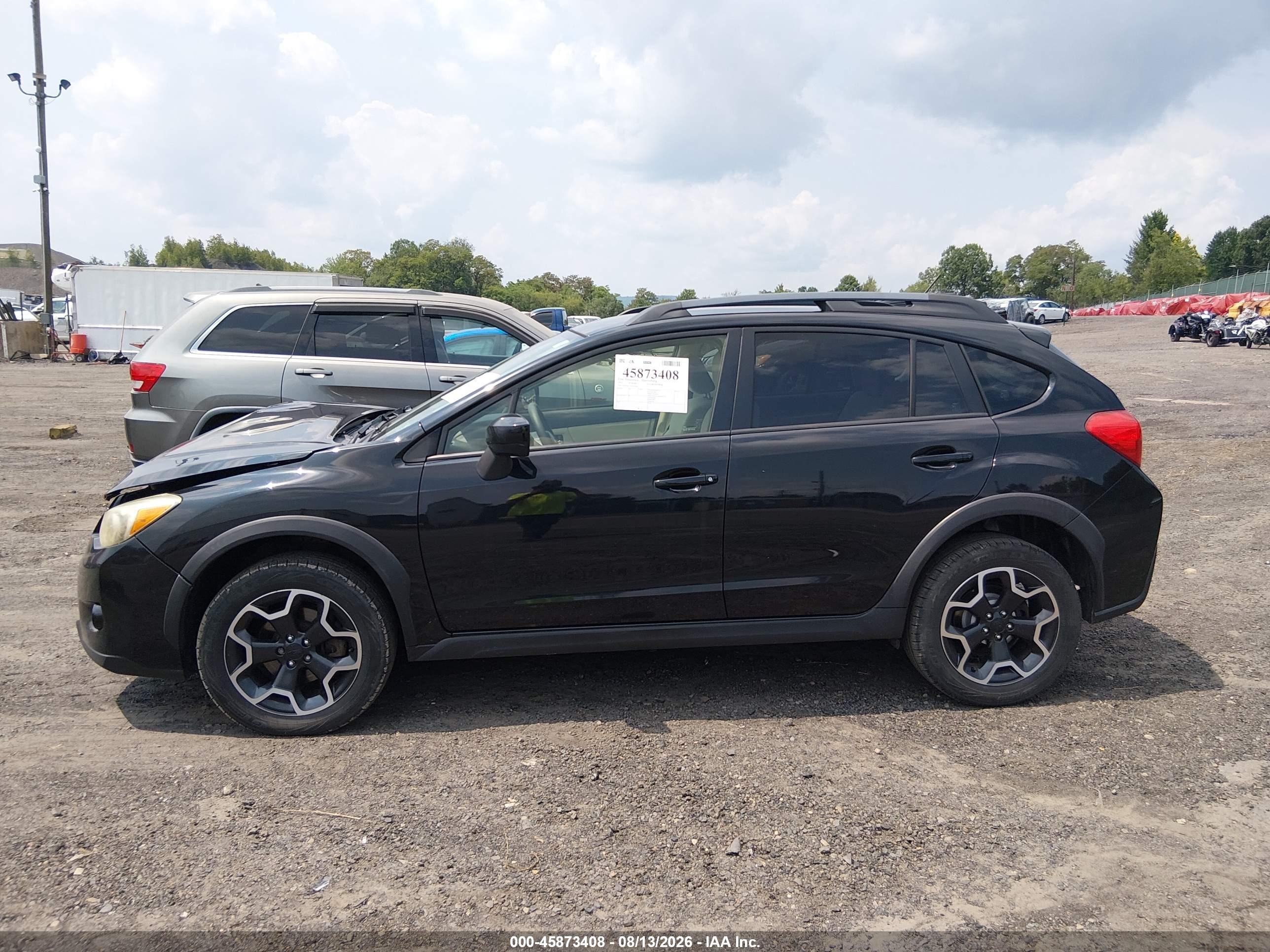 2015 Subaru Xv Crosstrek 2.0i Premium Black vin: JF2GPACC5F8324708