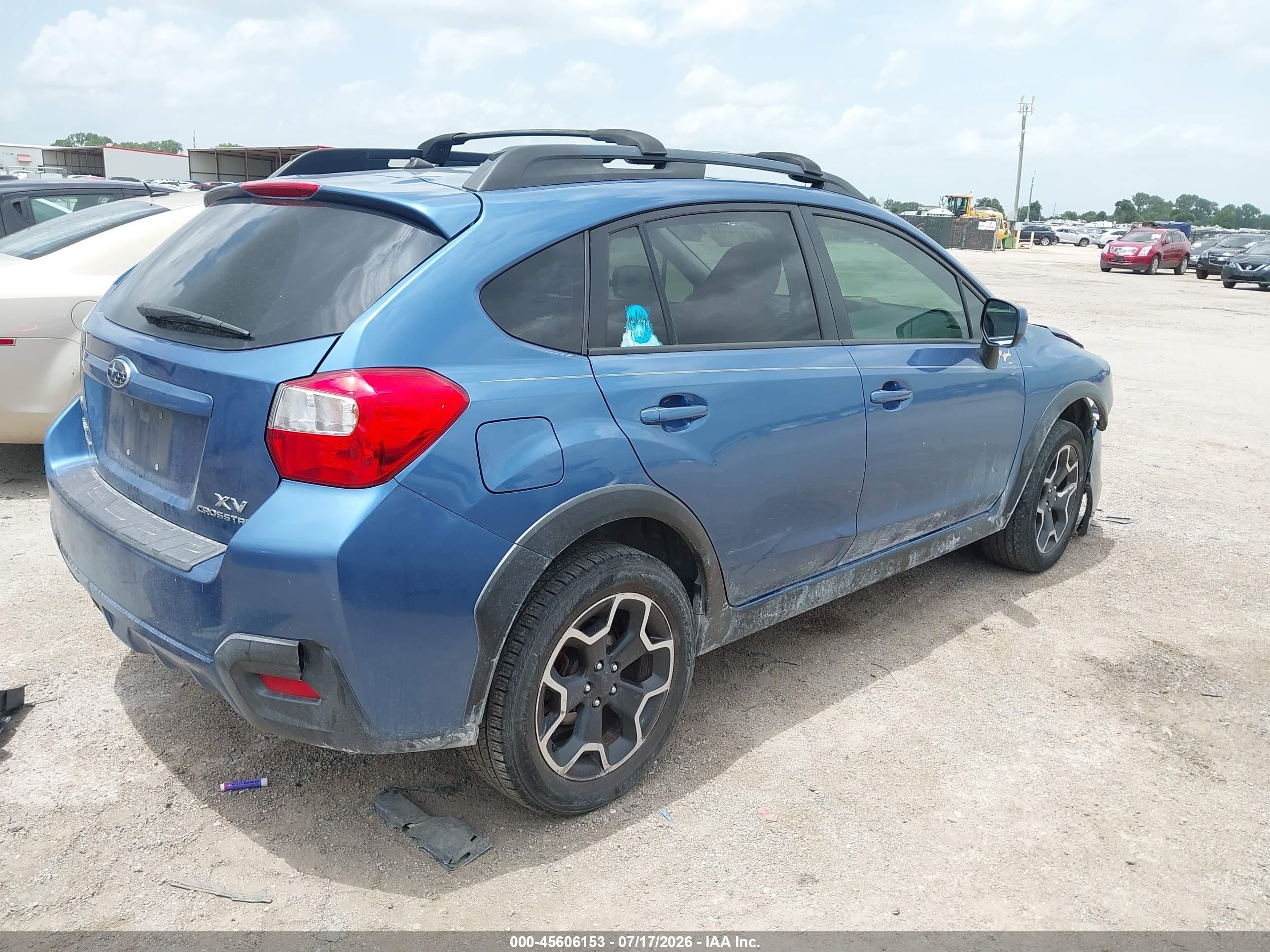 2014 Subaru Xv Crosstrek 2.0i Premium Blue vin: JF2GPACC6E8282421