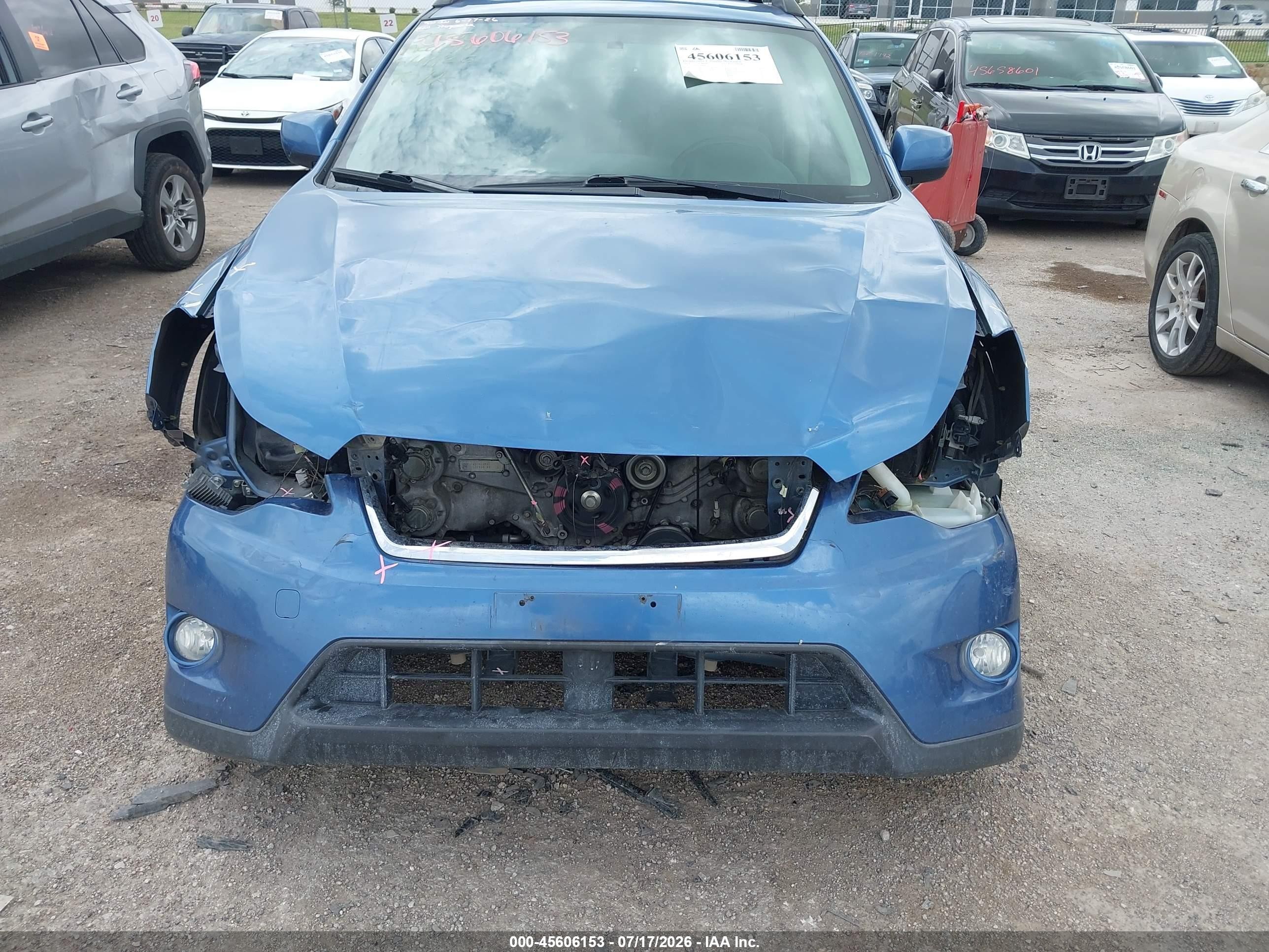 2014 Subaru Xv Crosstrek 2.0i Premium Blue vin: JF2GPACC6E8282421