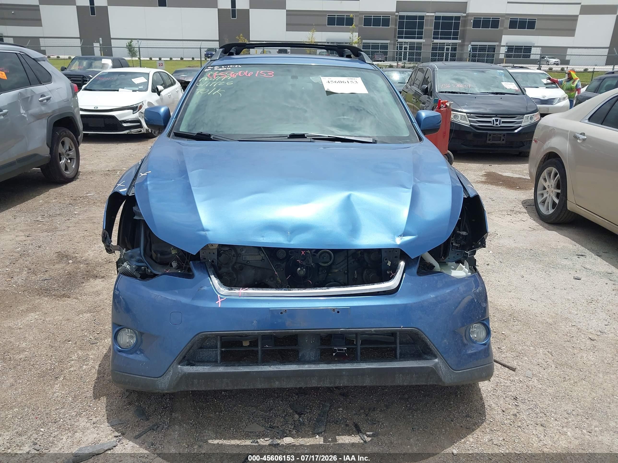 2014 Subaru Xv Crosstrek 2.0i Premium Blue vin: JF2GPACC6E8282421