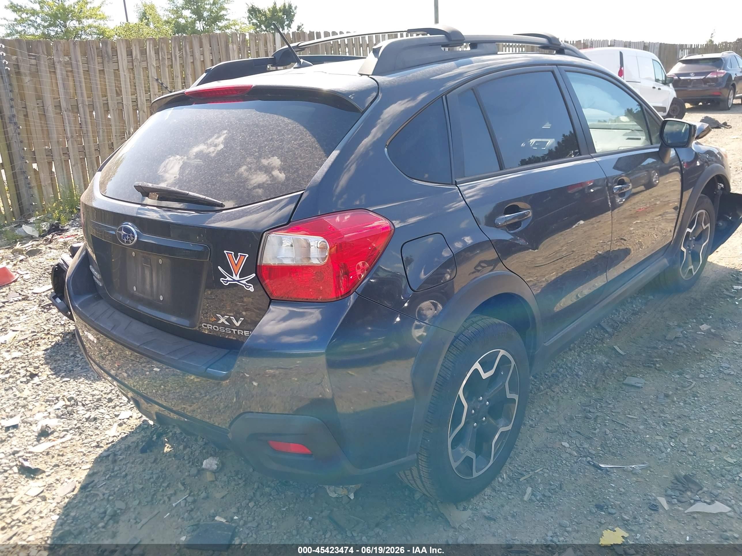 2015 Subaru Xv Crosstrek 2.0i Premium Black vin: JF2GPACC6F8272537