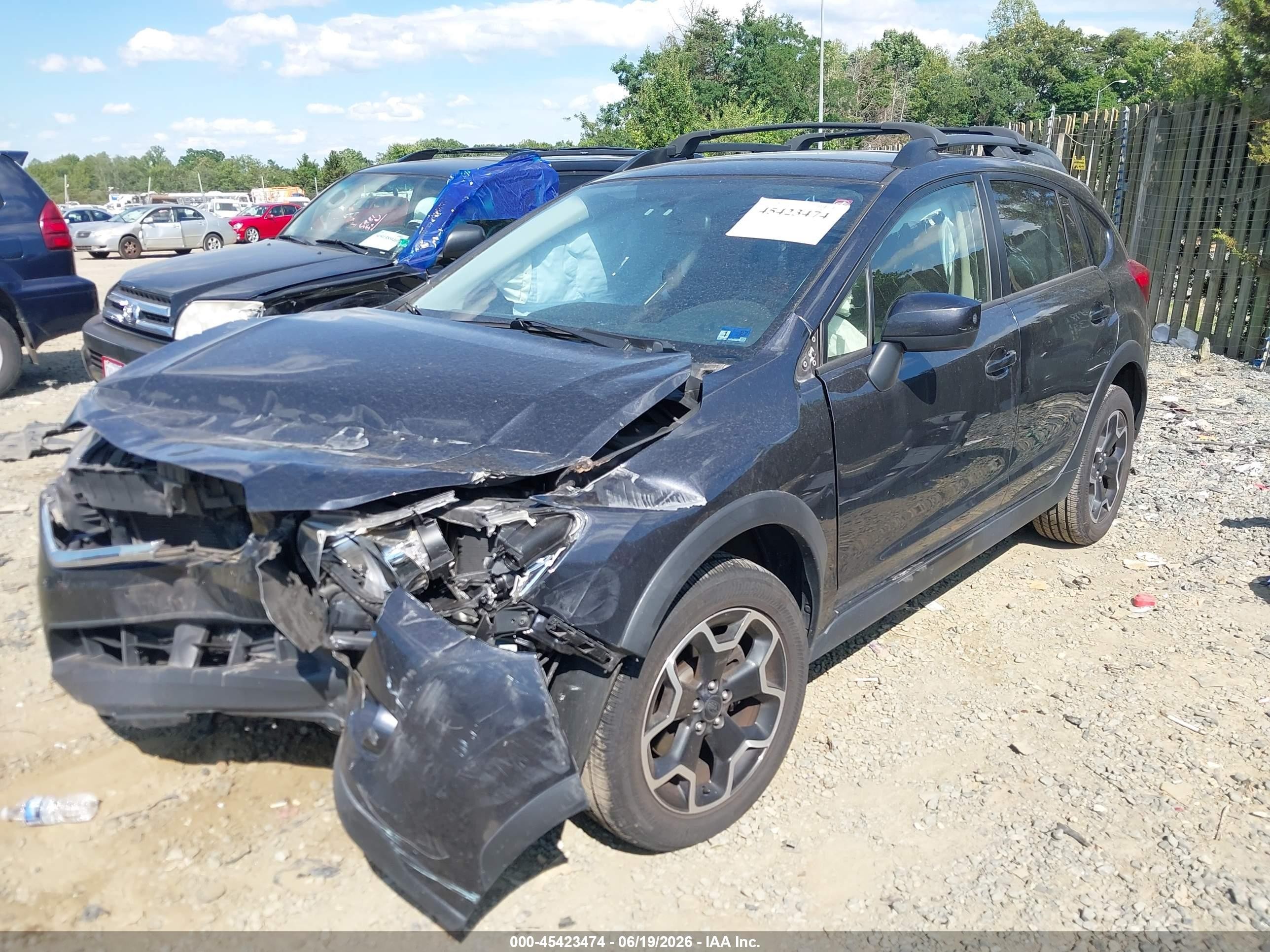 2015 Subaru Xv Crosstrek 2.0i Premium Black vin: JF2GPACC6F8272537