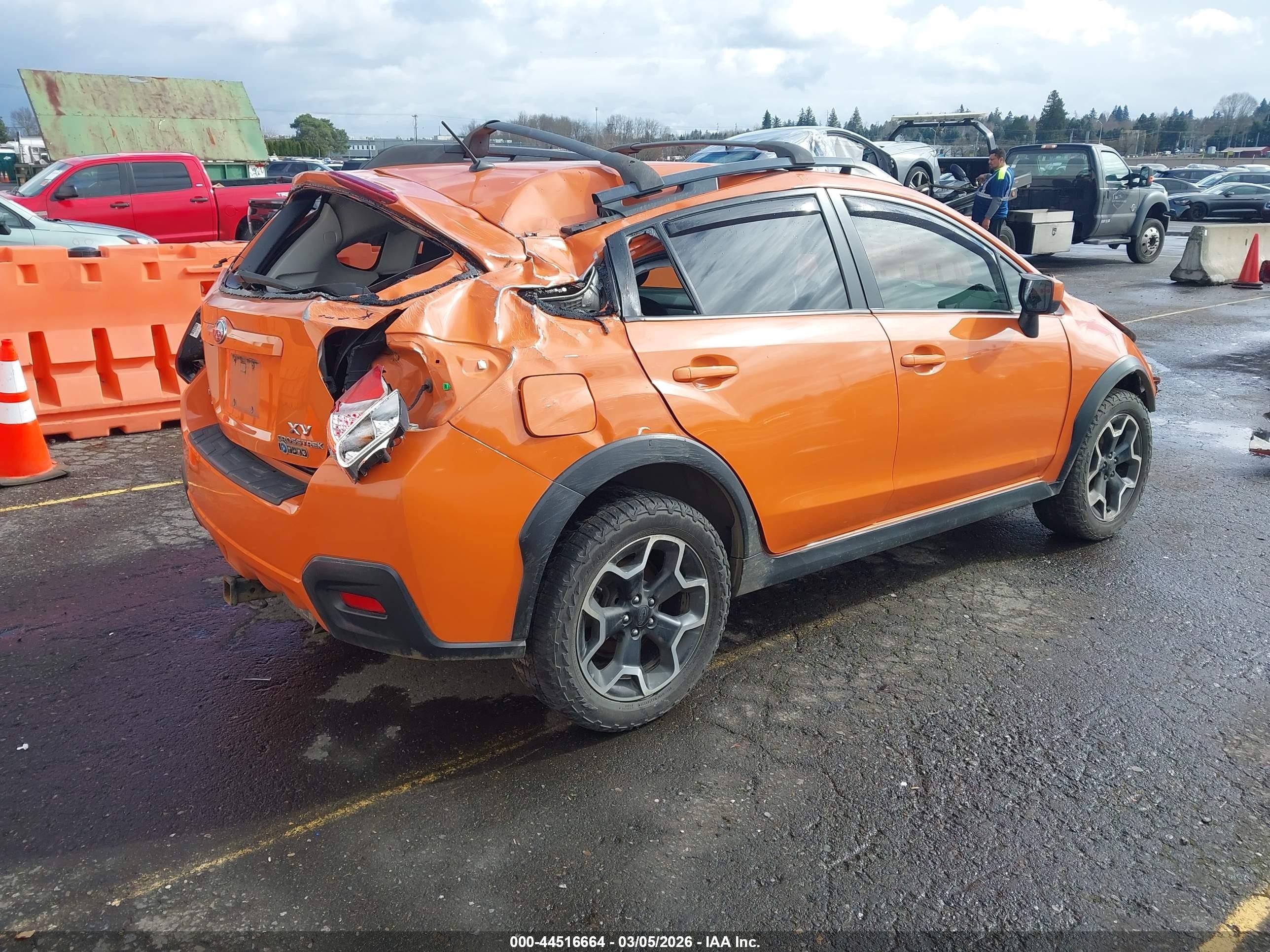 2015 Subaru Xv Crosstrek 2.0i Premium Orange vin: JF2GPACC6F8295820