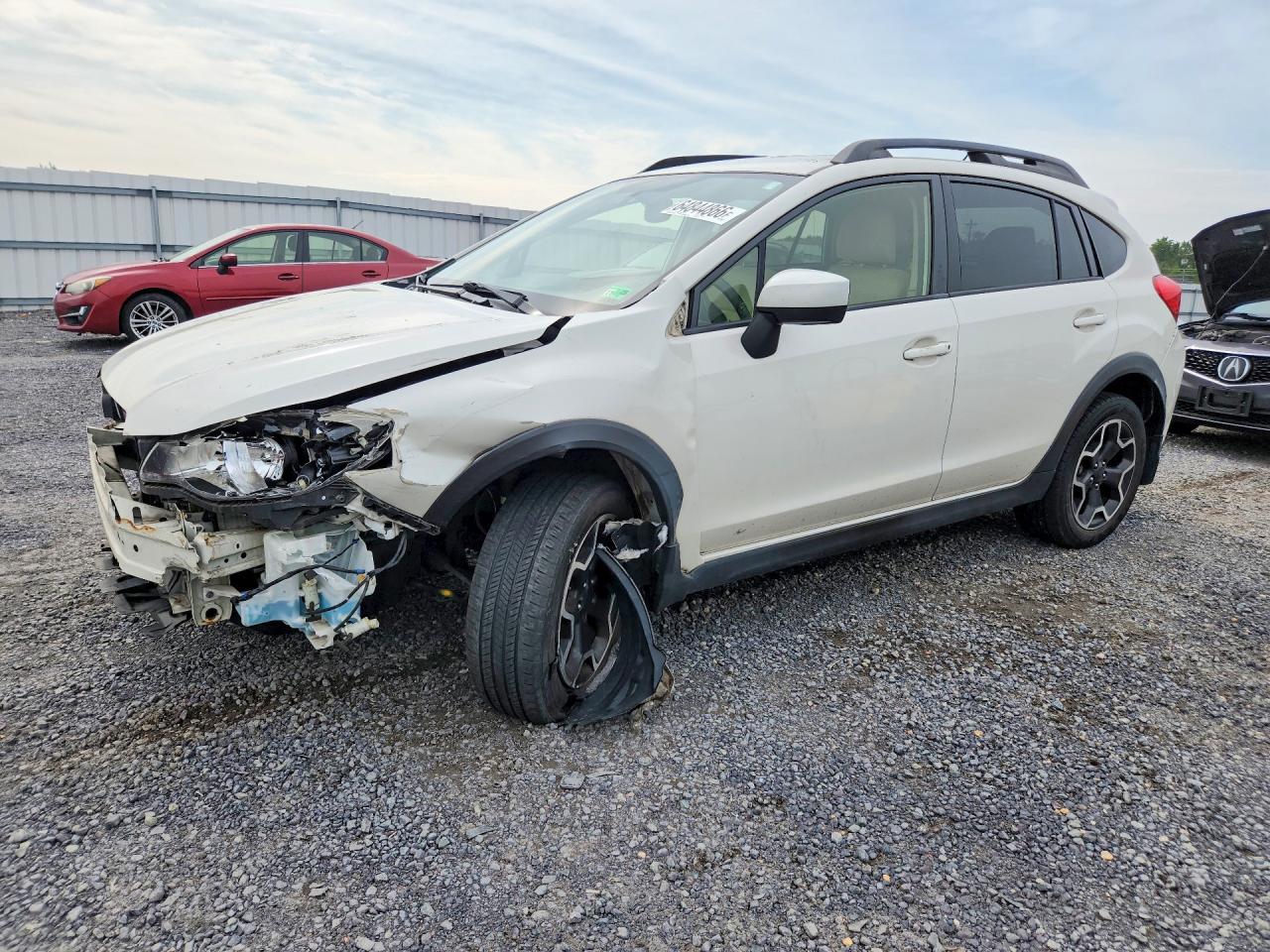 2015 Subaru Xv Crosstrek 2.0 Premium White vin: JF2GPACC6F8322272