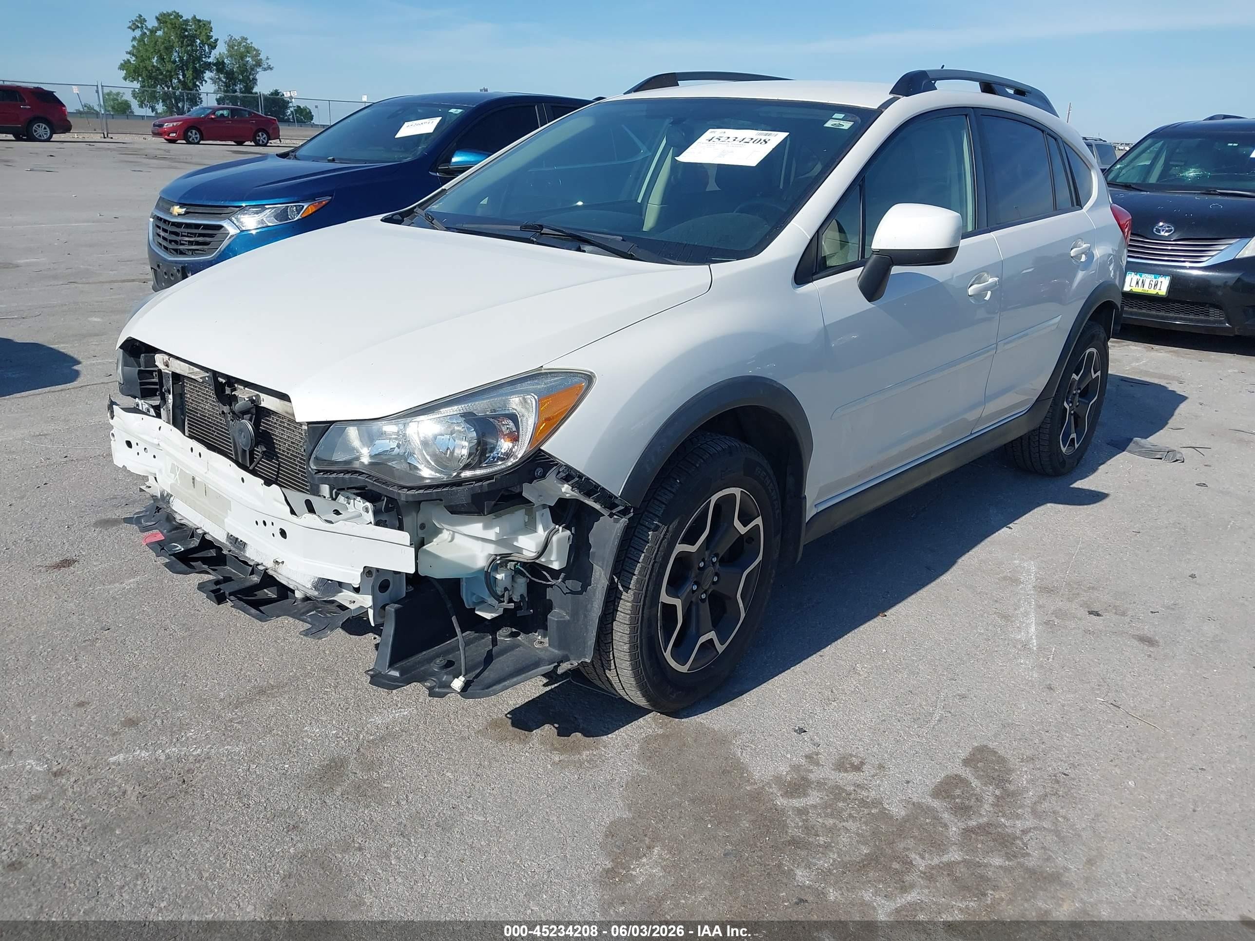 2013 Subaru Xv Crosstrek 2.0i Premium White vin: JF2GPACC7D2805138
