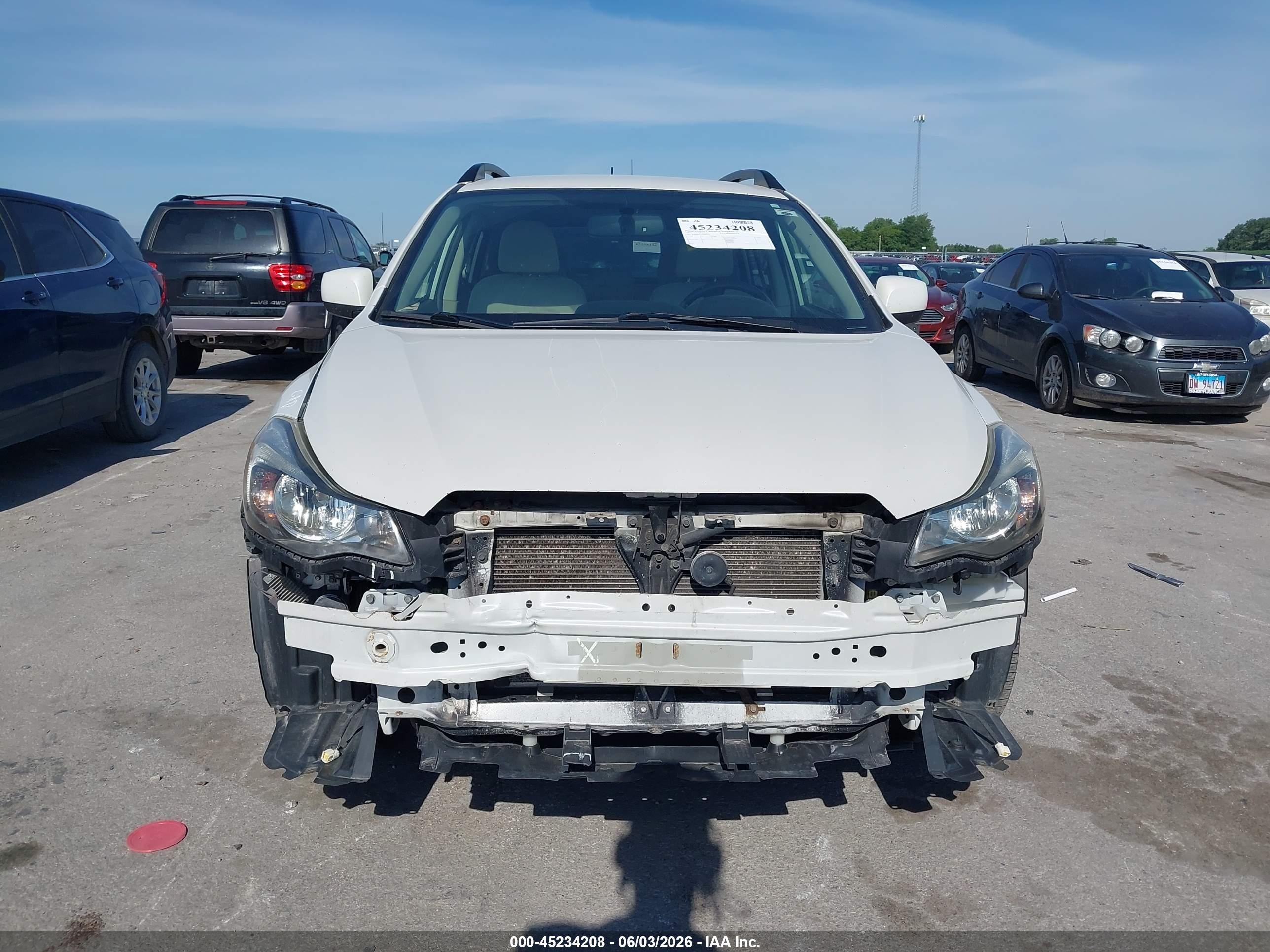 2013 Subaru Xv Crosstrek 2.0i Premium White vin: JF2GPACC7D2805138