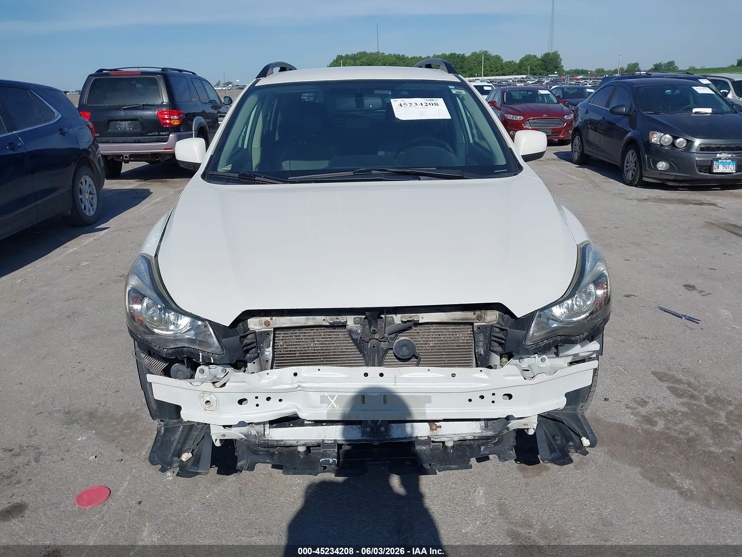 2013 Subaru Xv Crosstrek 2.0i Premium White vin: JF2GPACC7D2805138