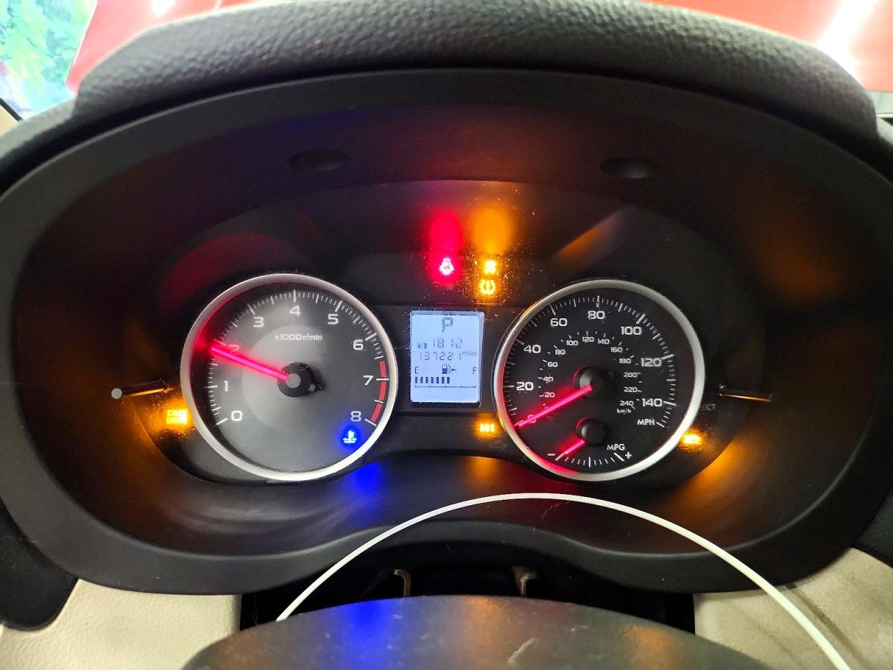 2013 Subaru Xv Crosstrek 2.0 Premium Red vin: JF2GPACC7D2826944