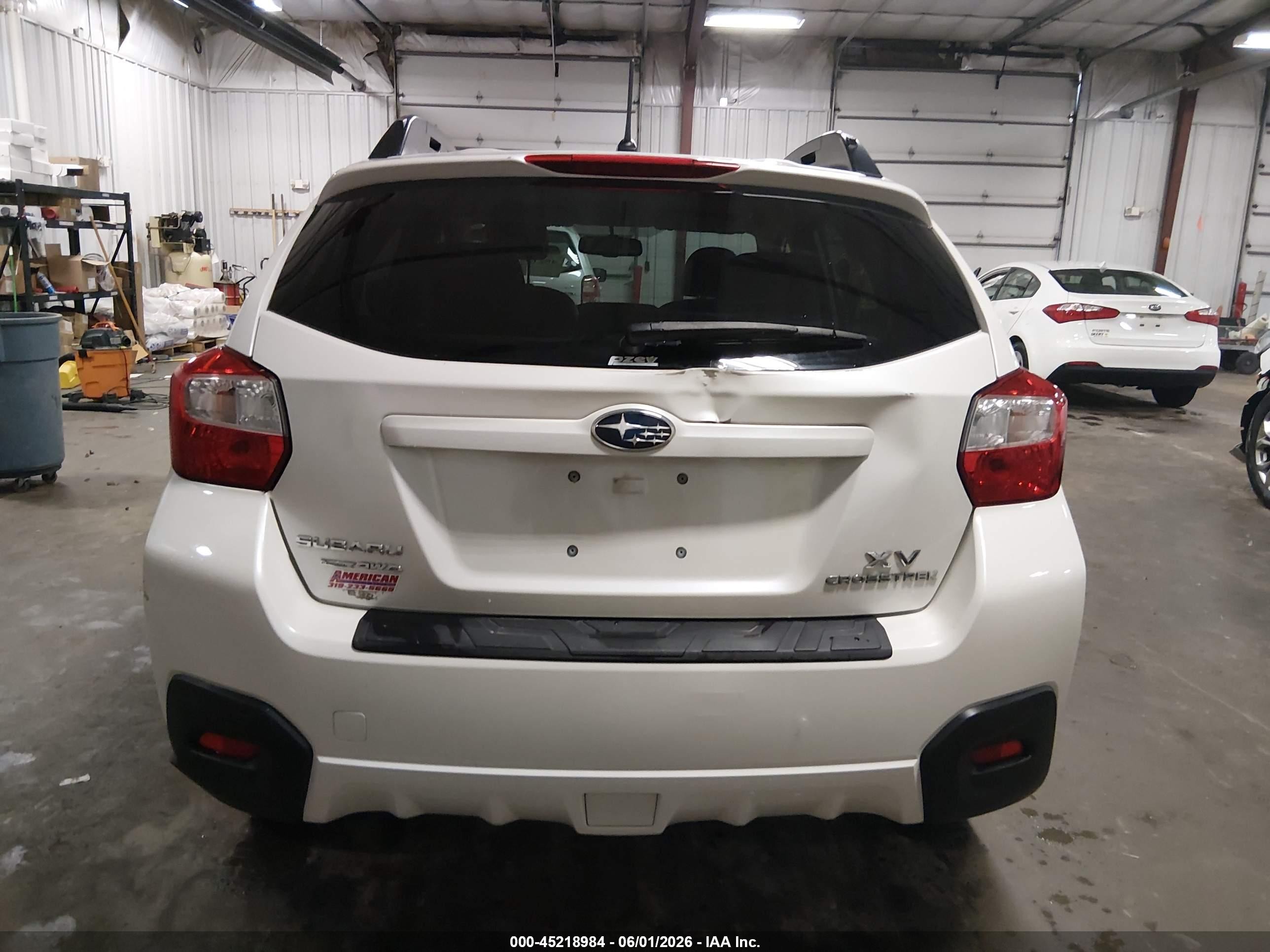 2013 Subaru Xv Crosstrek 2.0i Premium White vin: JF2GPACC7D2855277